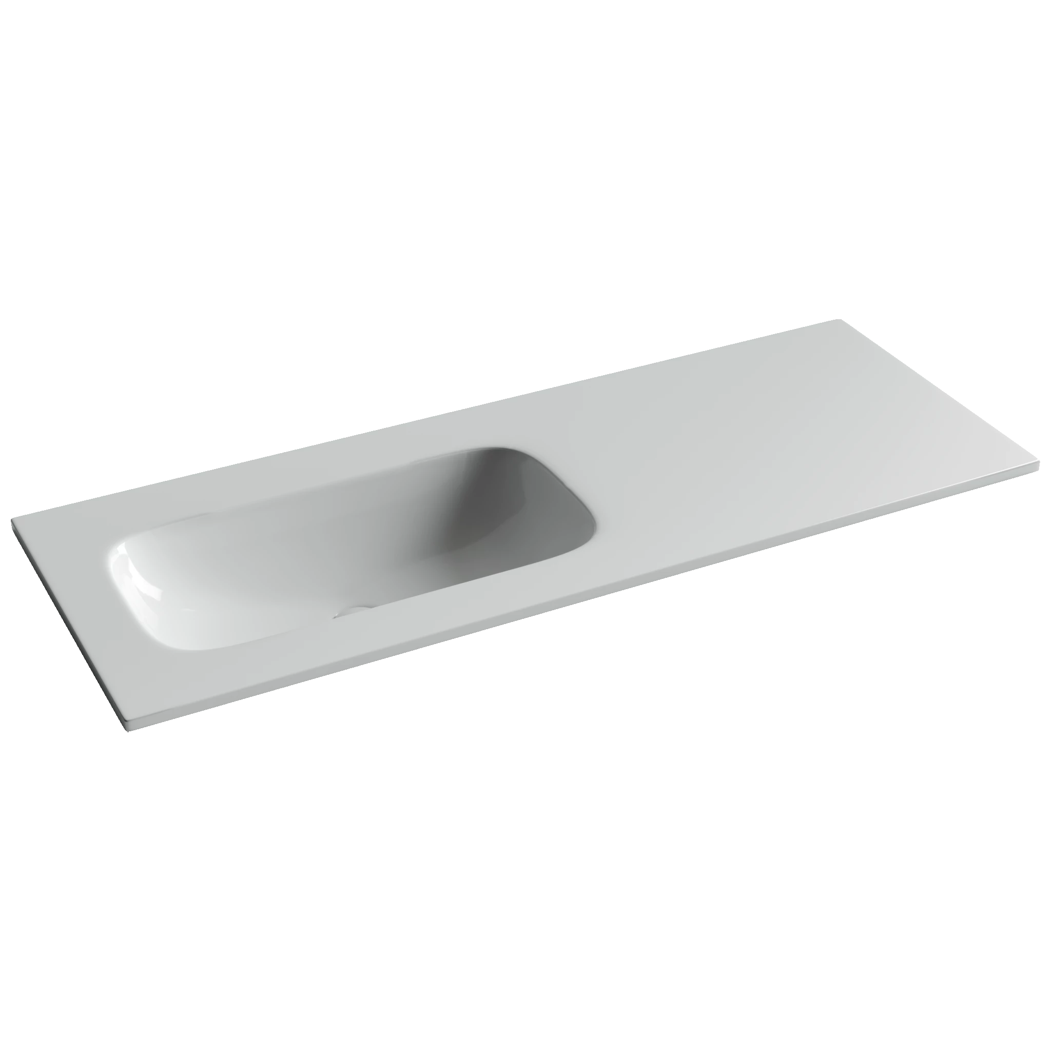 Раковина-столешница Ceramicanova Грация (Grace) CN7020wx 120x14x46 белый глянцевый