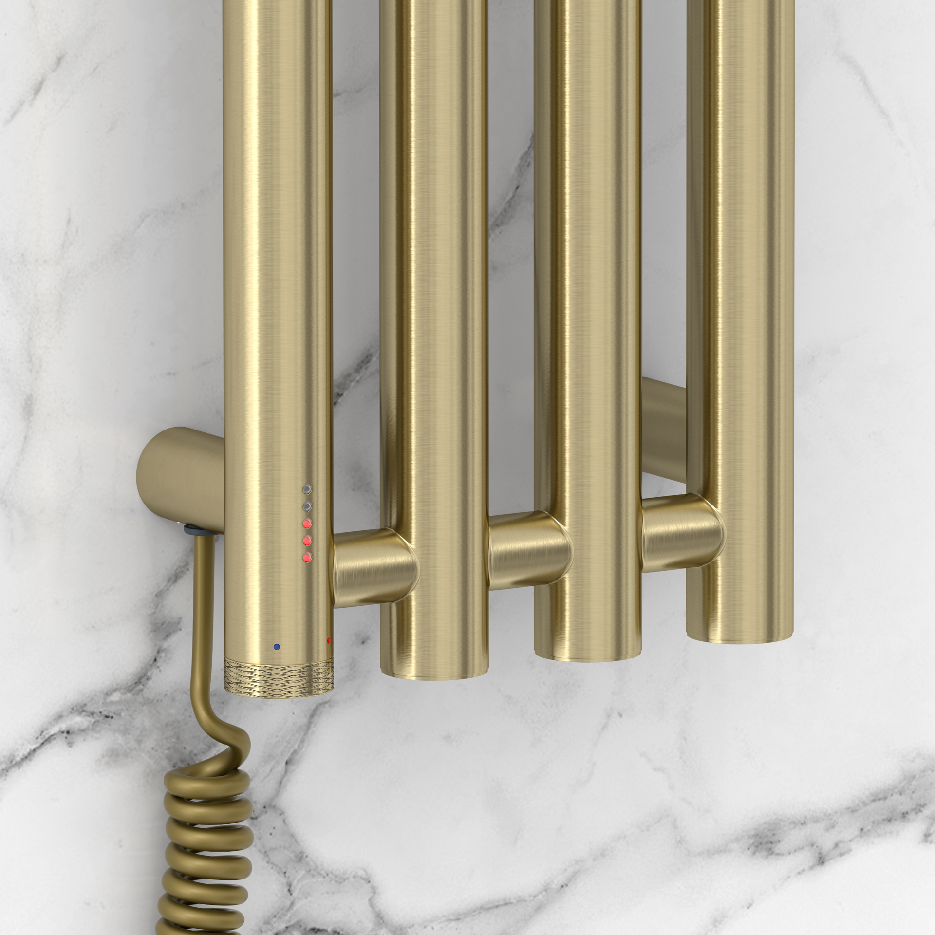 Электрические полотенцесушители Сунержа DESIGN ЭПС "КАНТАТА 4.0" 1200х159 левый (Брашированная шампань)