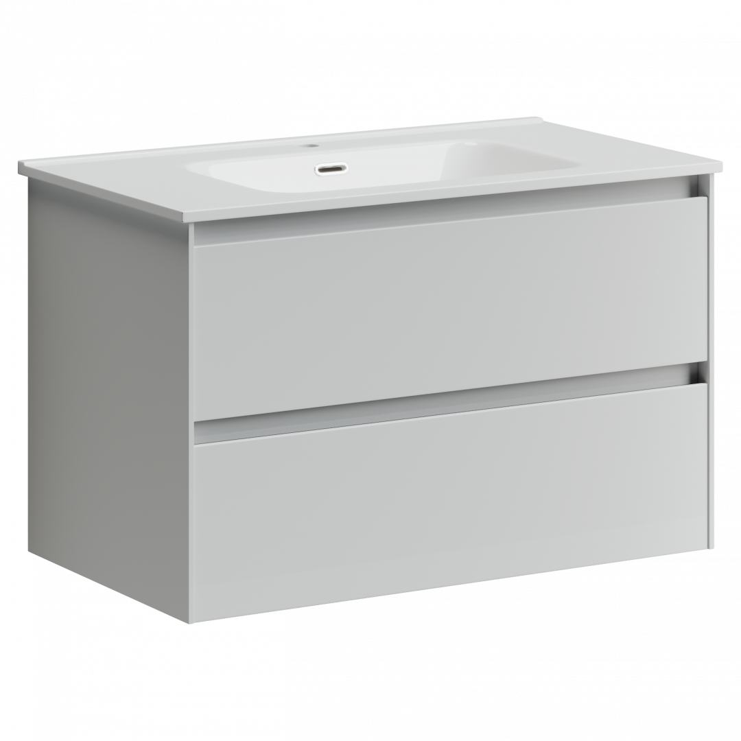 Тумба под раковину Sancos Сто (Cento) CN80W 80x45x50 белый глянцевый