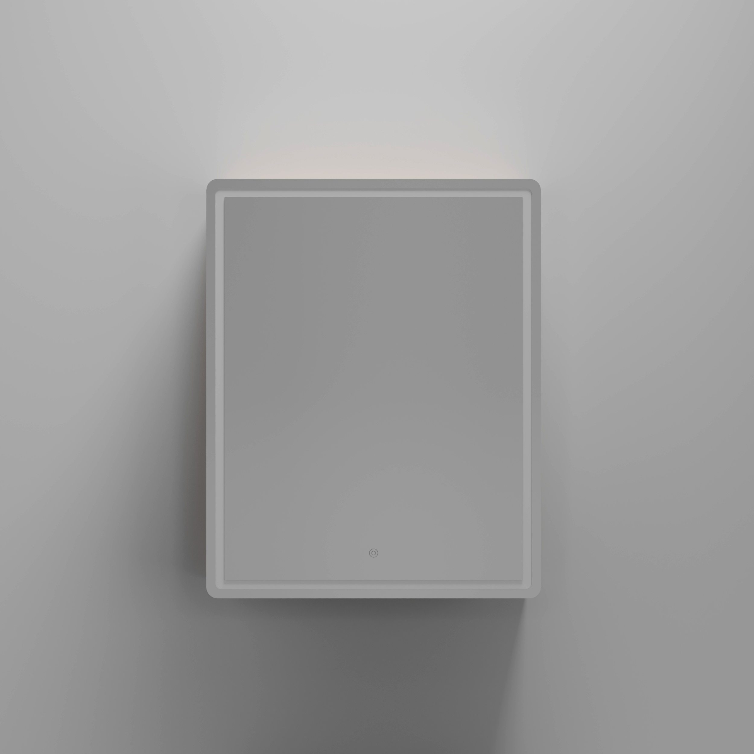 Зеркальный шкаф Sancos Блик (Mirror) MI60EG 60x75 с подсветкой, дуб галифакс натуральный