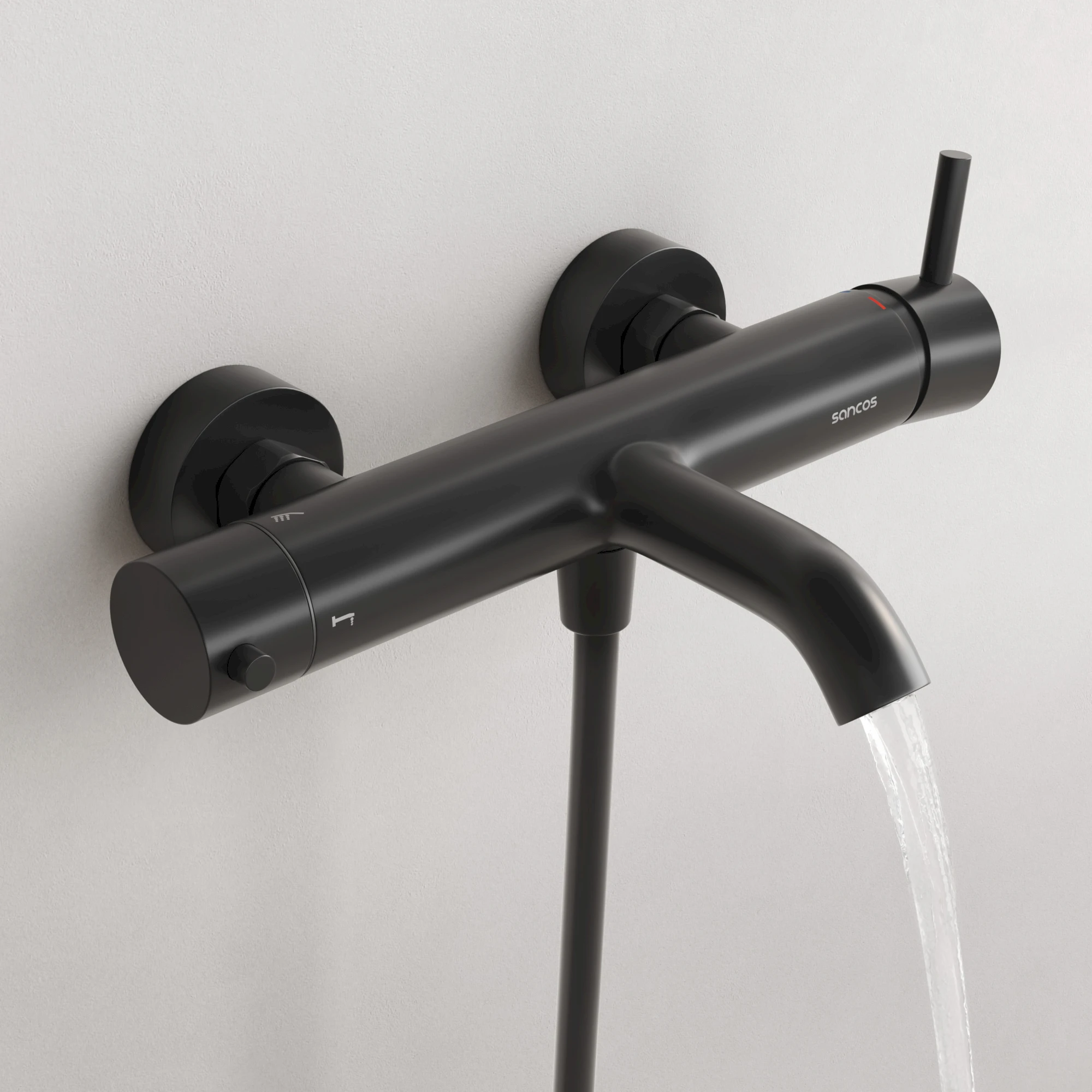 Смеситель для ванны Sancos Этна (Etna) SC9038MB черный матовый