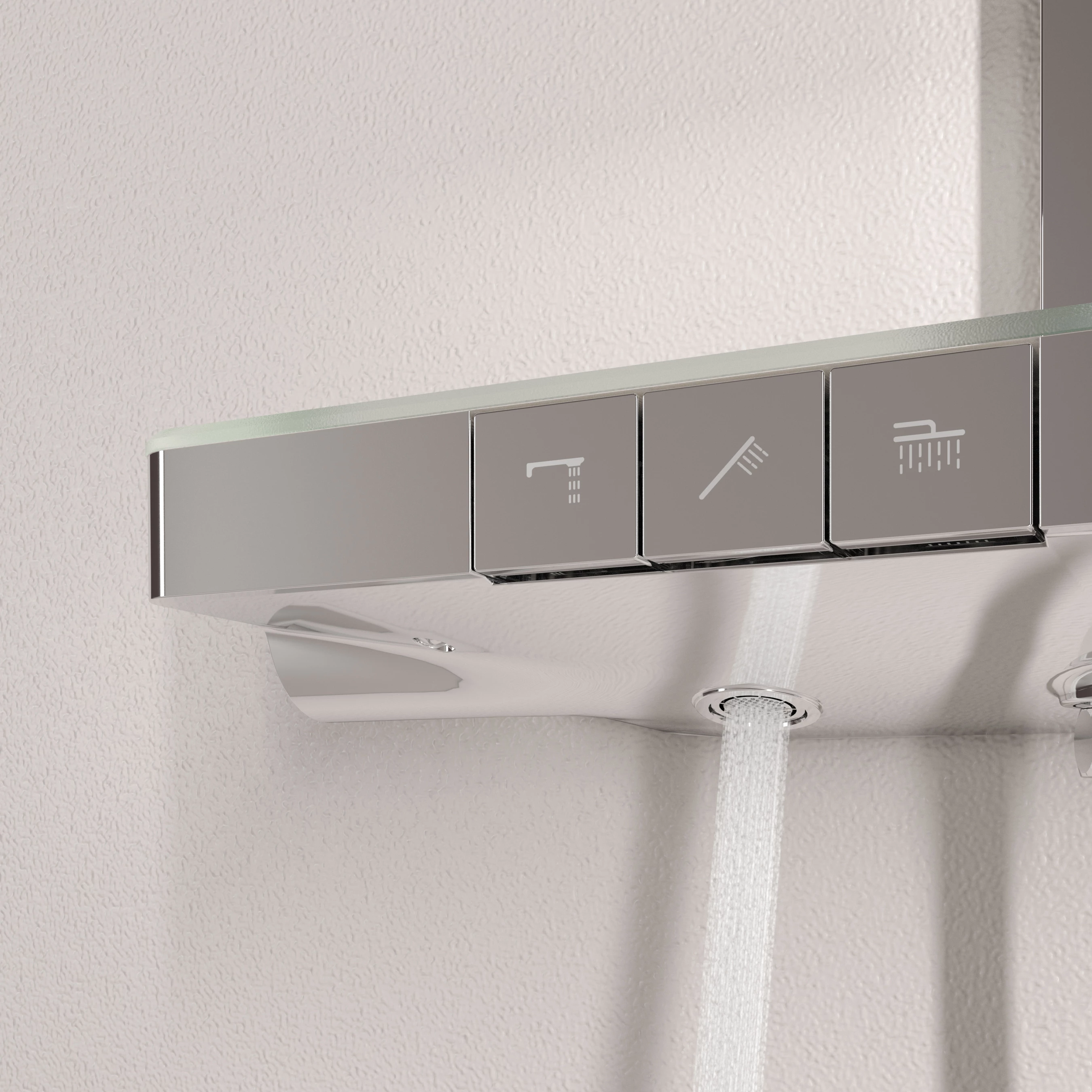 Душевая стойка Sancos Vos SC6100CH с термостатом, с изливом, хром - фото 8