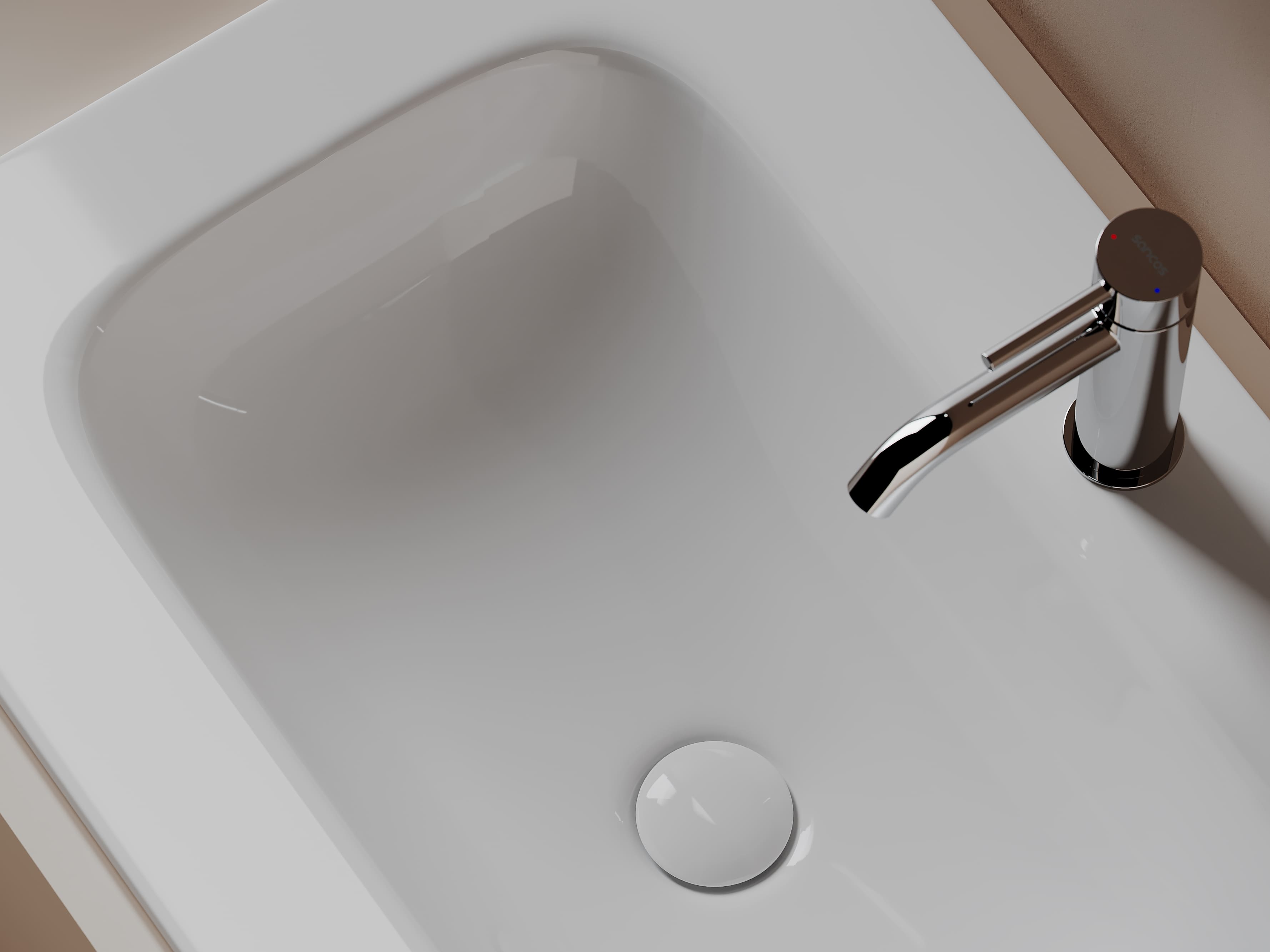Раковина-столешница Ceramicanova Грация (Grace) CN7031 70x14x46 белый глянцевый - фото 4