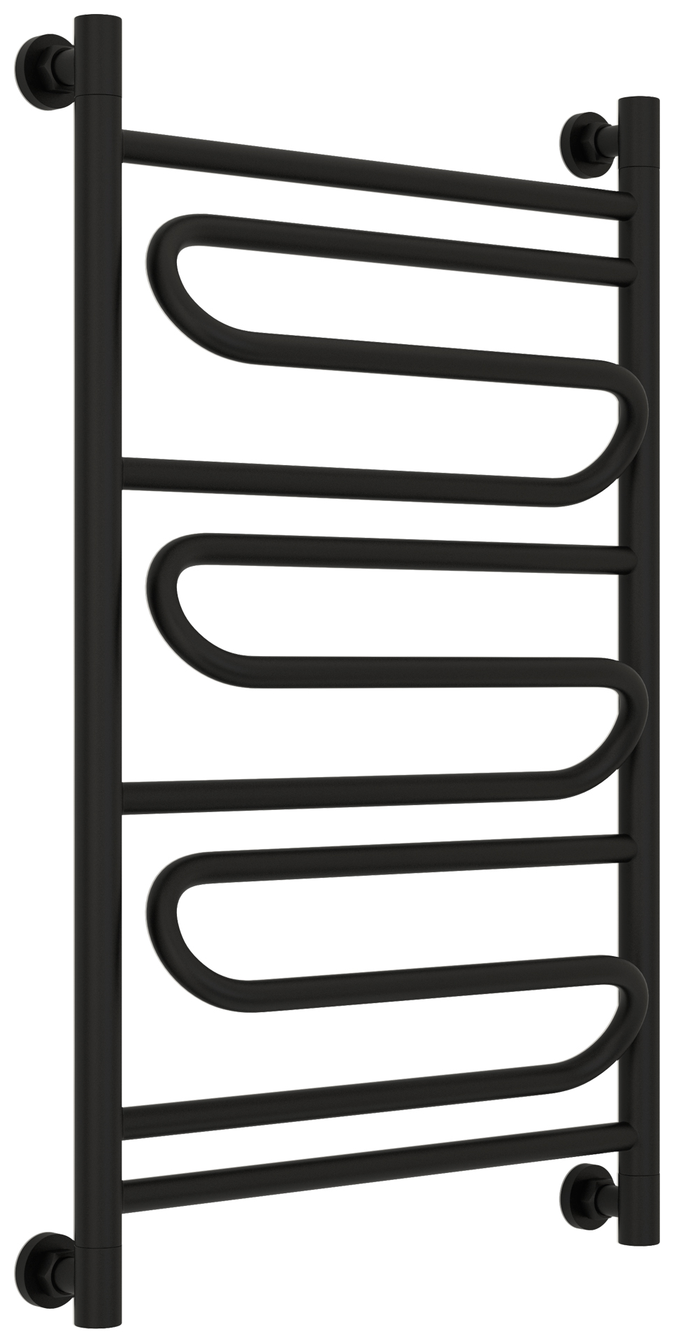 Водяные полотенцесушители Сунержа DESIGN ДР "ЭЛЕГИЯ+" 800х500 (Матовый чёрный)