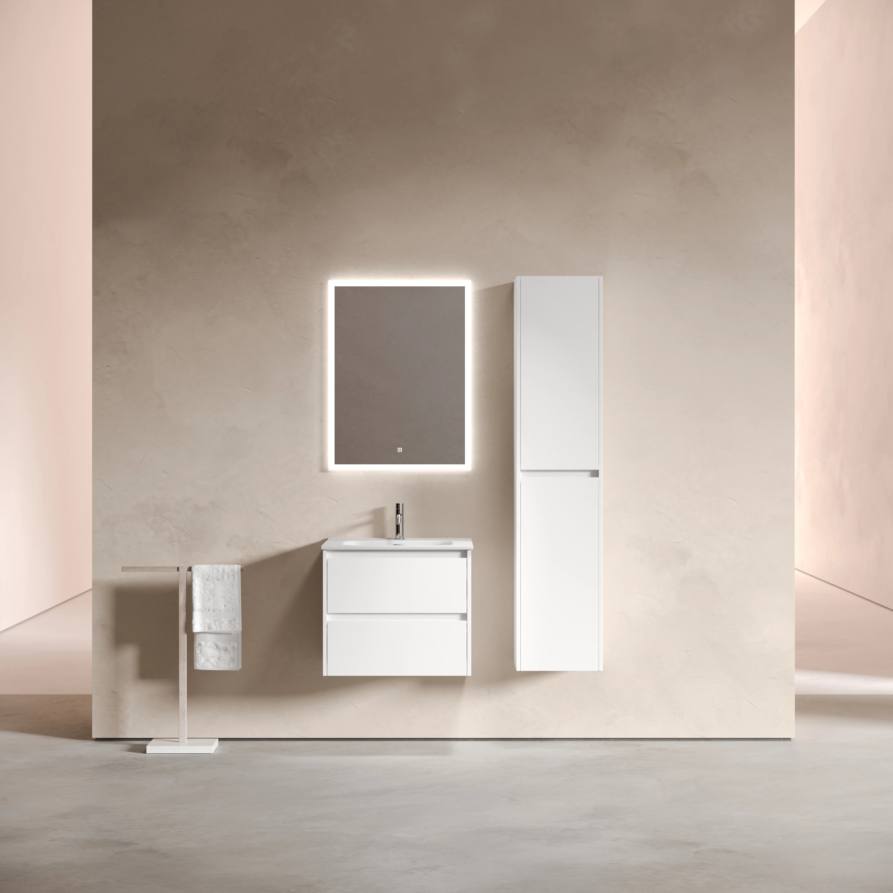 Тумба под раковину Sancos Либра (Libra) LB60W 60x45x50 белый глянцевый