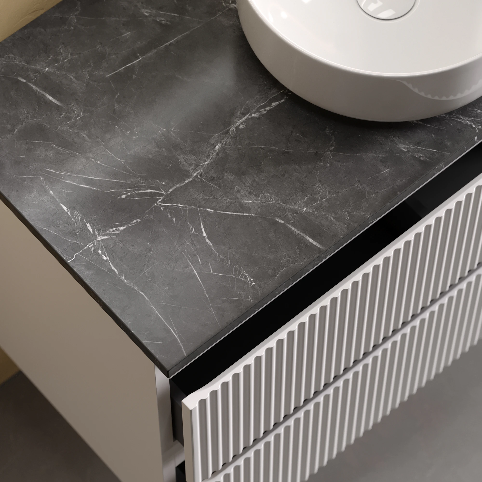 Тумба под столешницу Sancos Сноб Р (Snob R) SNR80W 80x45x50 белый матовый (bianco)
