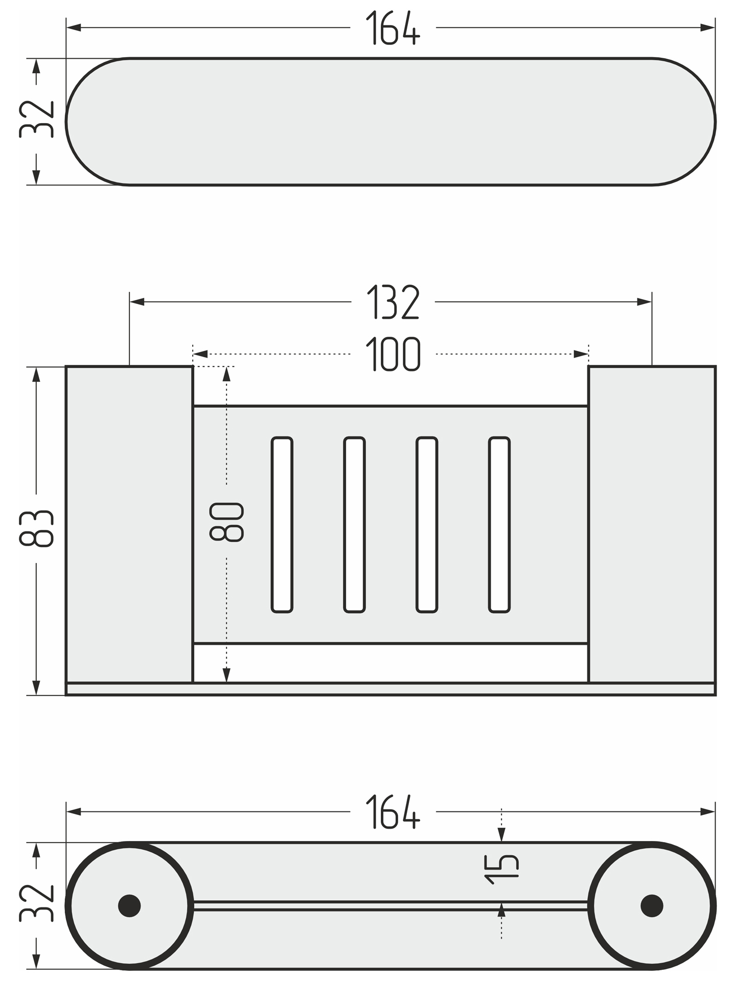 Аксессуары для ванной Сунержа DESIGN Мыльница ROUND L 160 (Матовый белый) - фото 6