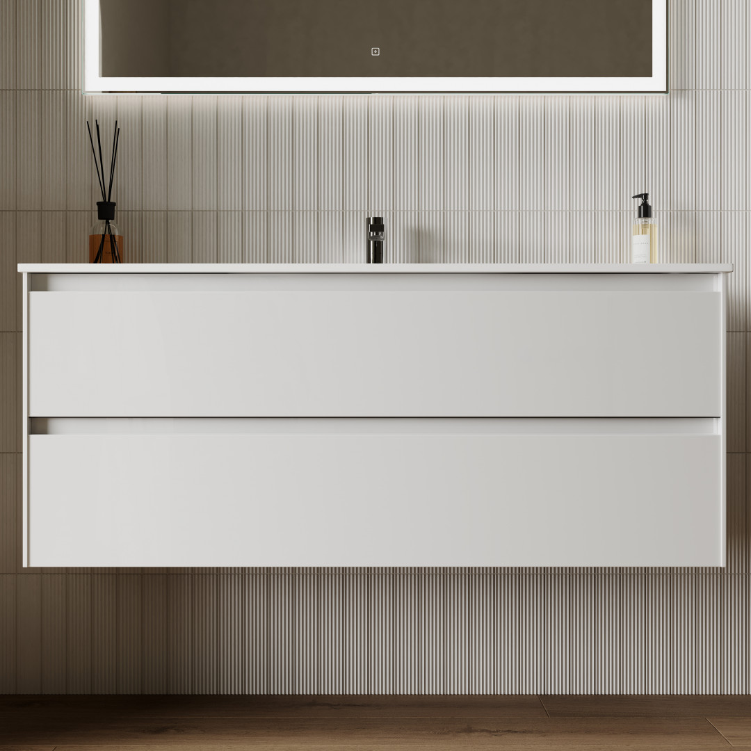Тумба под раковину Sancos Сто (Cento) CN120-1W 120x45x50 белый глянцевый