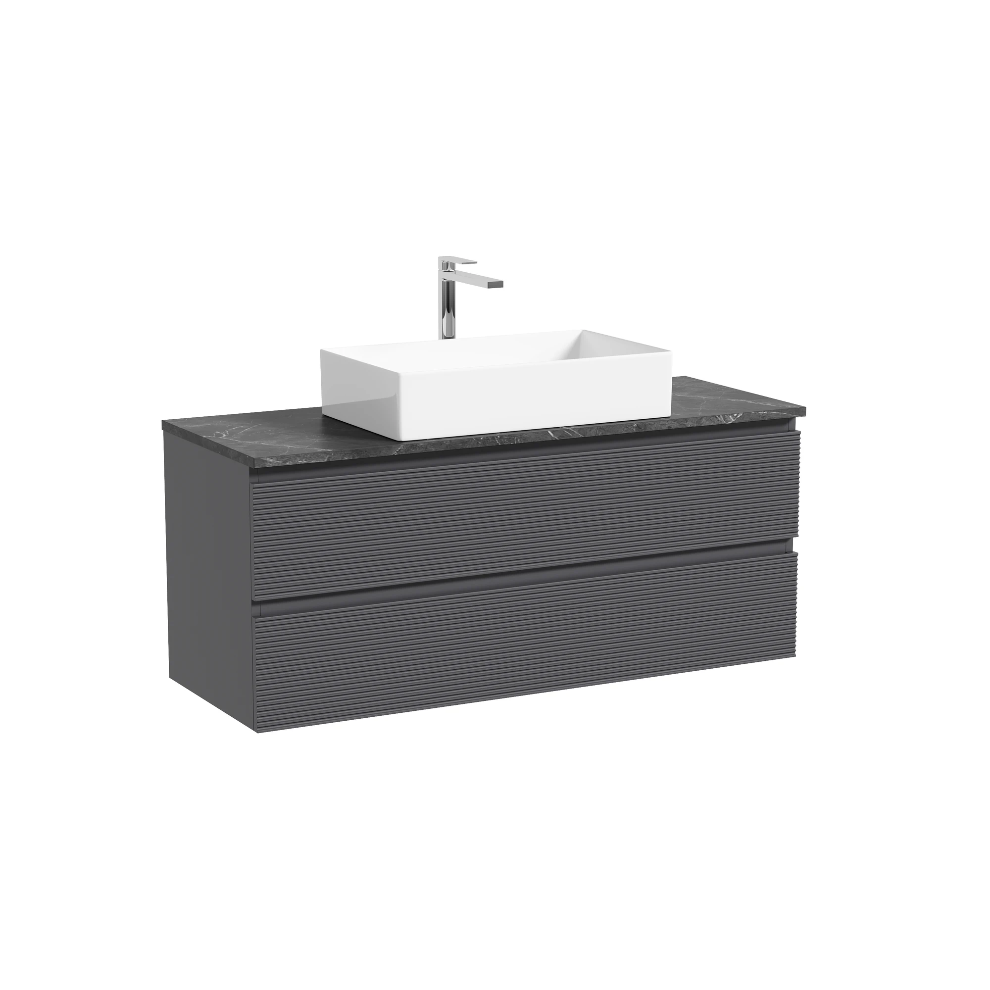 Тумба под столешницу Sancos Фолк (Folk) FL120GS 120x45x50 темный серый (grey soft)