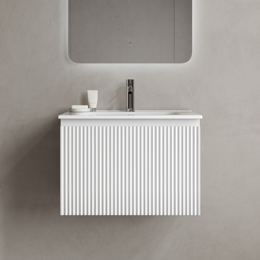 Тумба под раковину Sancos Сноб Р 1.0 (Snob R 1.0) SNR1.060W 60x45x40 белый матовый (bianco)