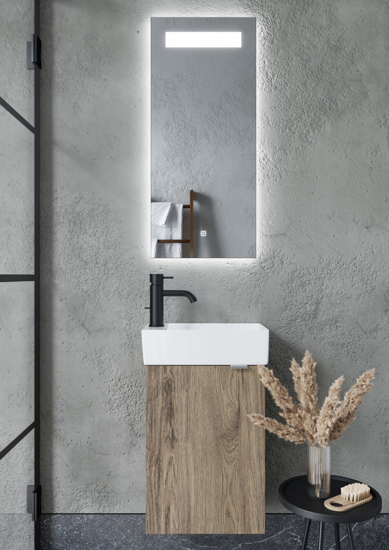 Тумба под раковину Sancos Мини (Mini) MN35ECHL 35x20x50 дуб чарльстон - фото 6