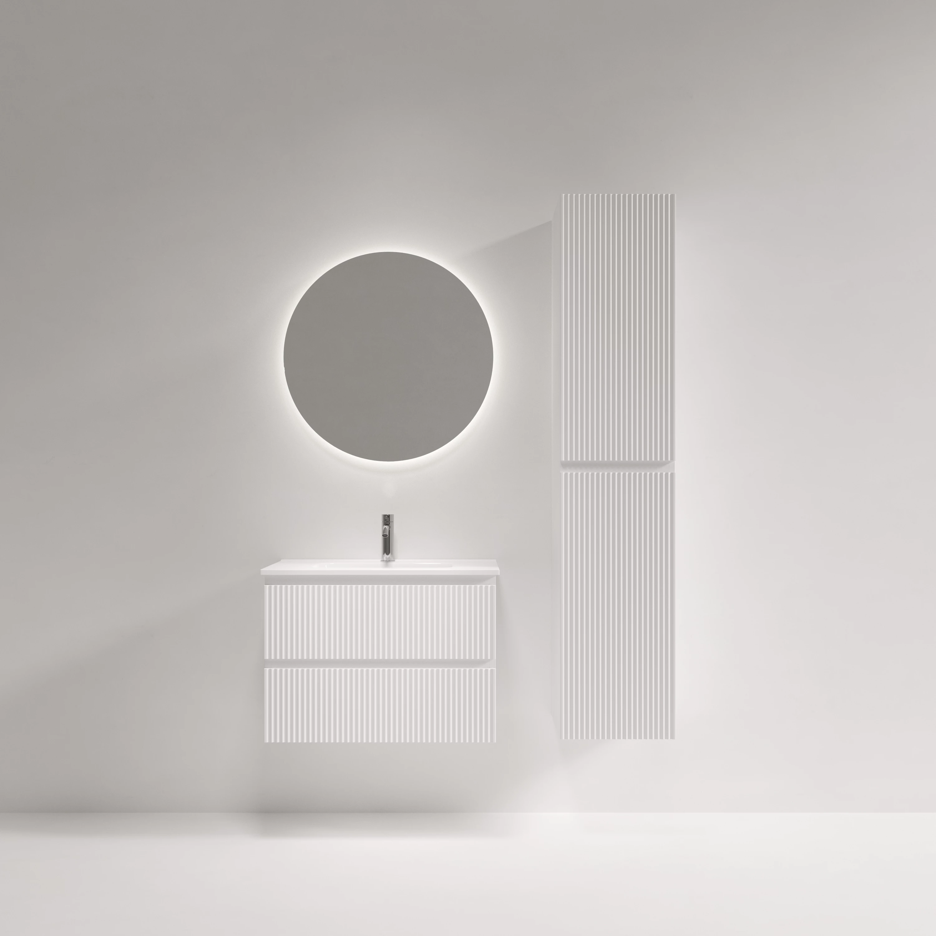 Тумба под раковину Sancos Сноб Р 390 (Snob R 390) SNR70/39W 70x40x50 белый матовый (bianco)