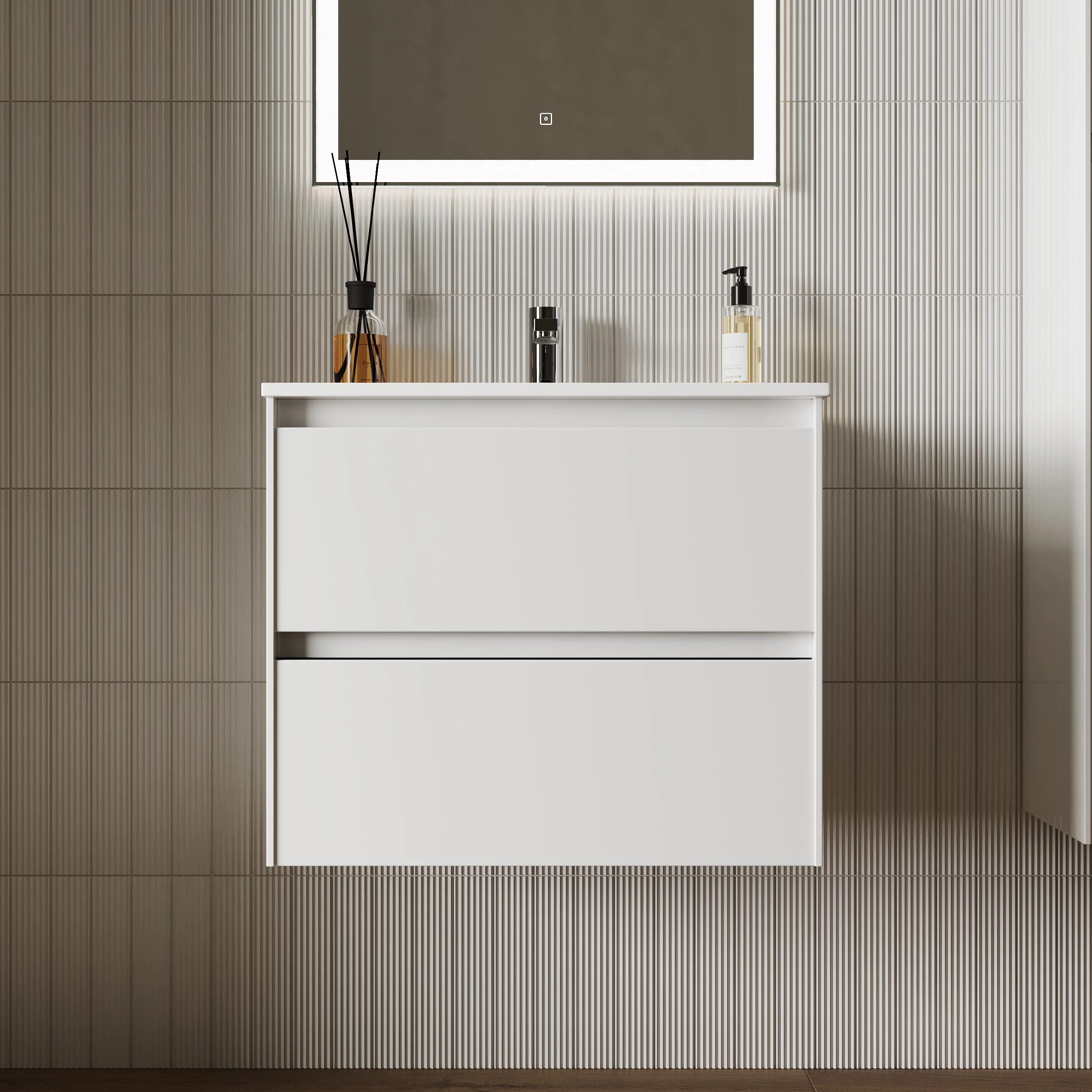 Тумба под раковину Sancos Сто (Cento) CN60W 60x45x50 белый глянцевый
