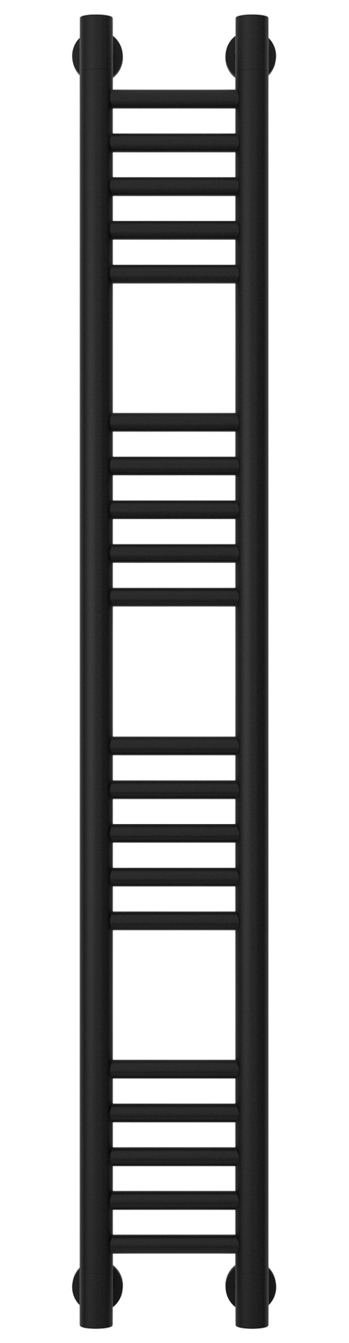 Водяные полотенцесушители Сунержа DESIGN ДР "Богема+" прямая 1200х150 (Матовый чёрный)