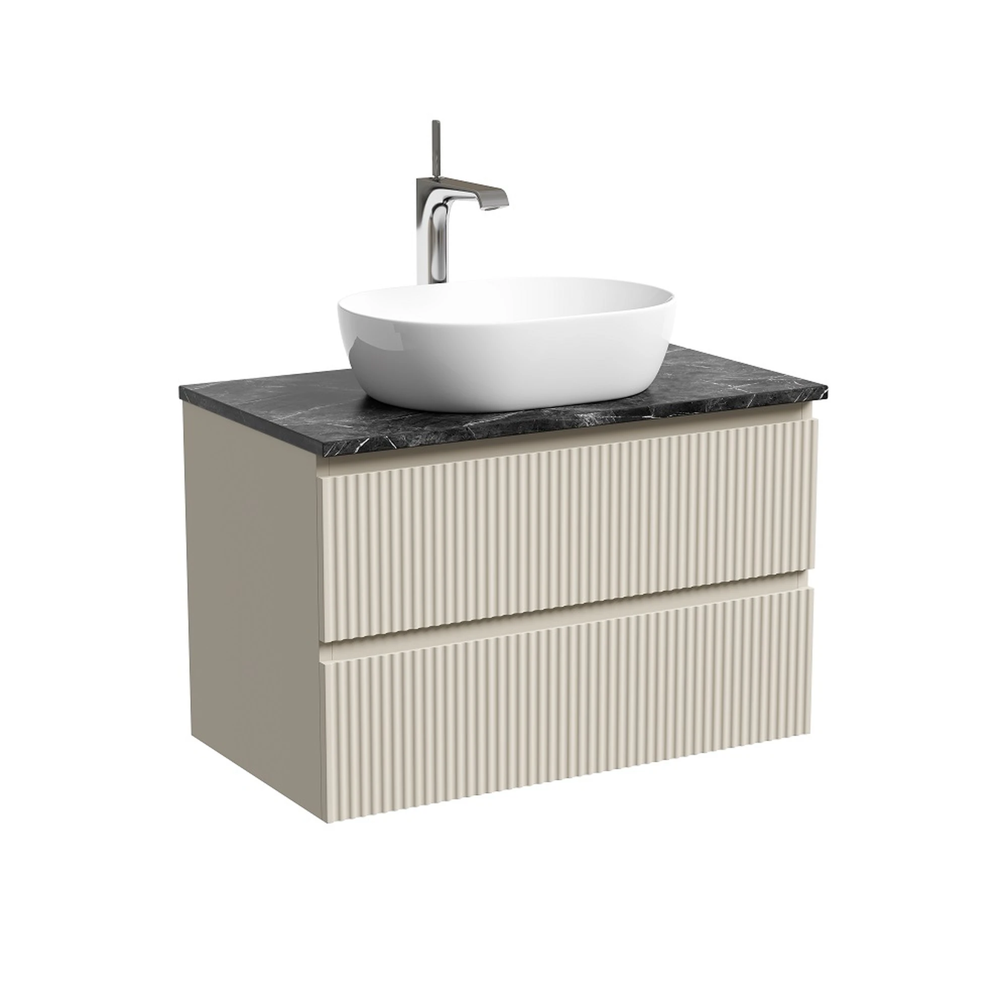 Тумба под столешницу Sancos Сноб Р (Snob R) SNR80CE 80x45x50 бежевый матовый (beige soft)
