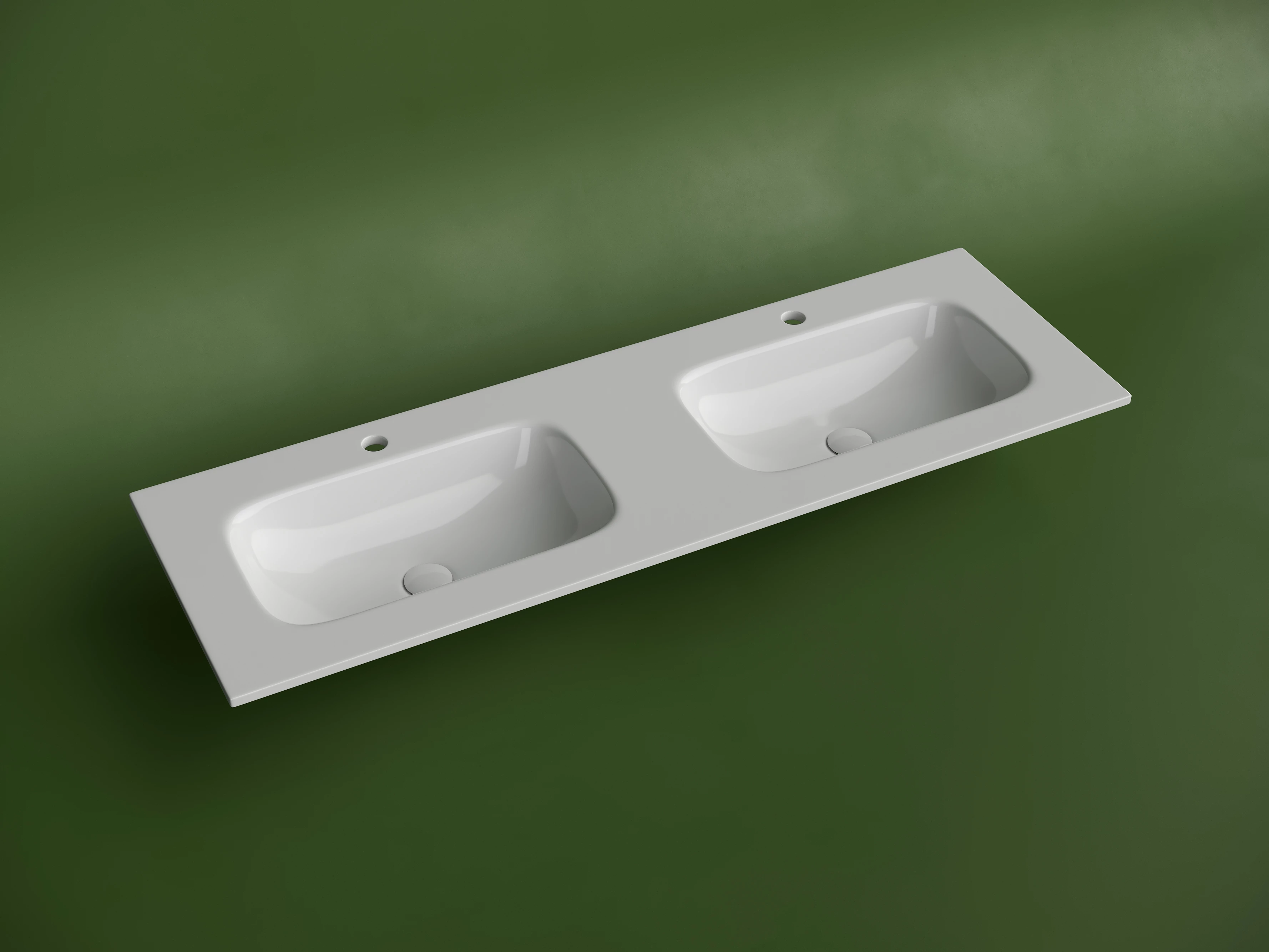 Раковина-столешница Ceramicanova Грация (Grace) CN7022 140x14x46 белый глянцевый