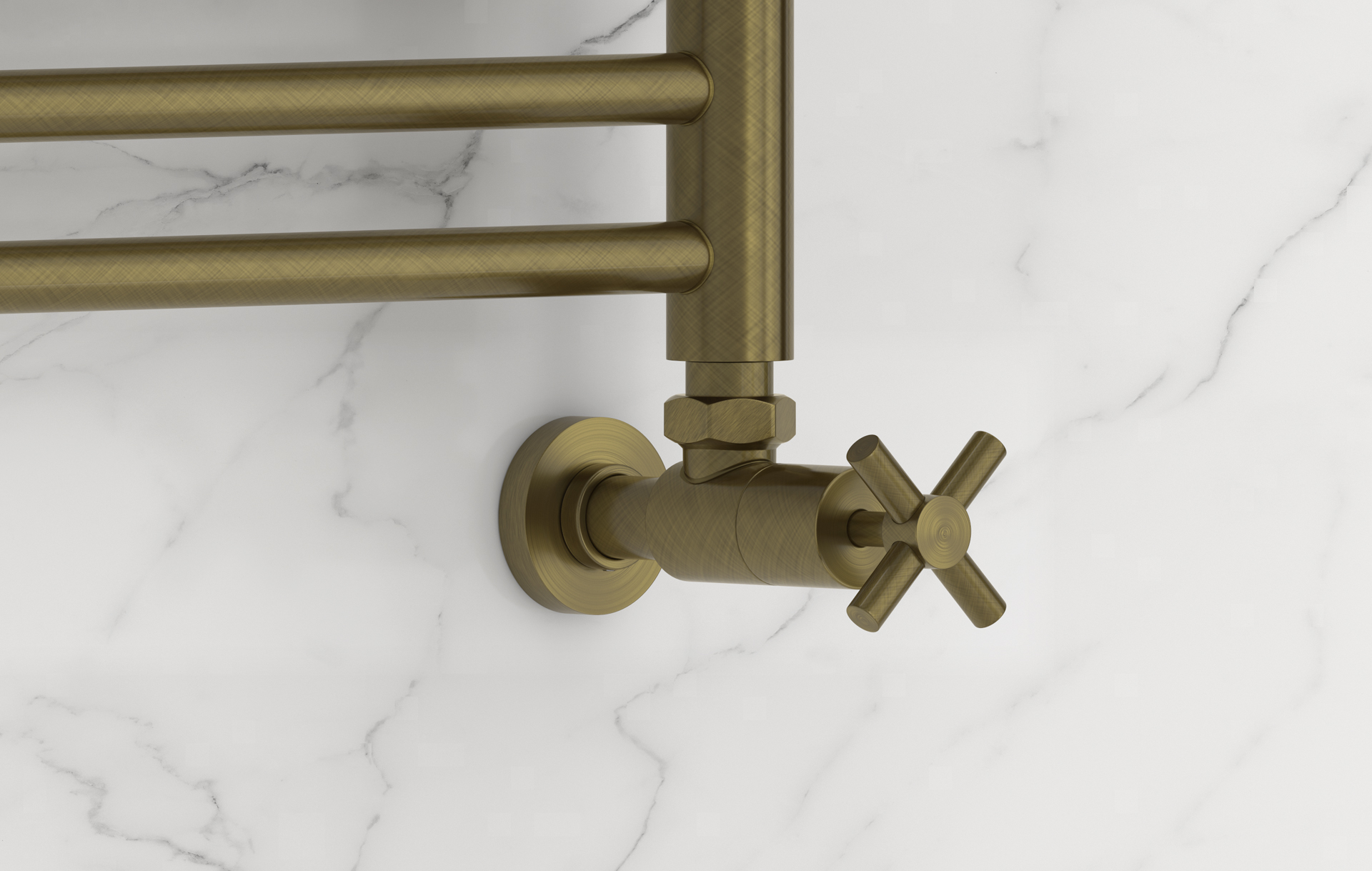 Комплектующие Сунержа DESIGN Вентиль угловой (крест) G 1/2" НР х G 1/2" НР (Состаренная бронза)