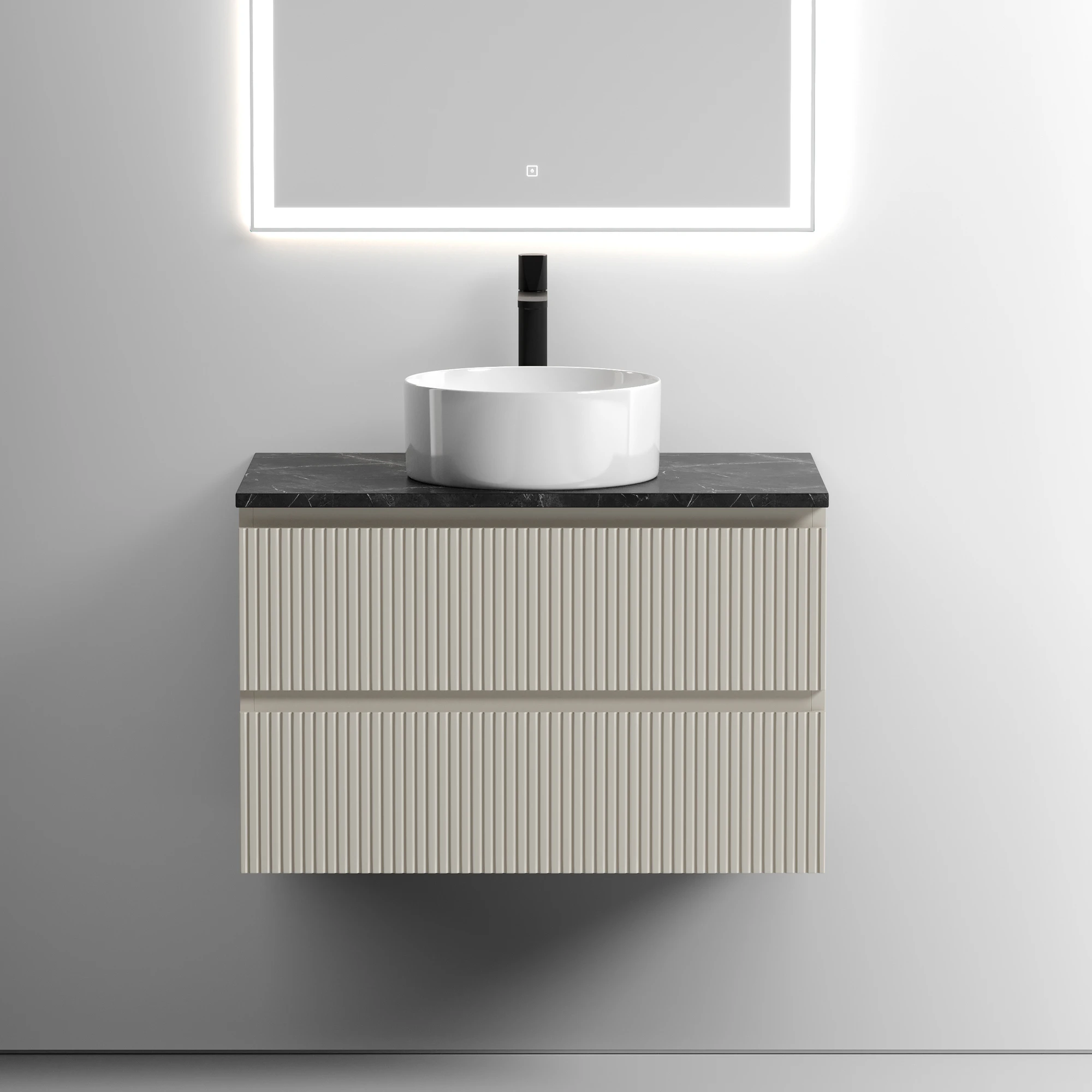 Тумба под столешницу Sancos Сноб T (Snob T) SNT80CE 80x45x50 бежевый матовый (beige soft)