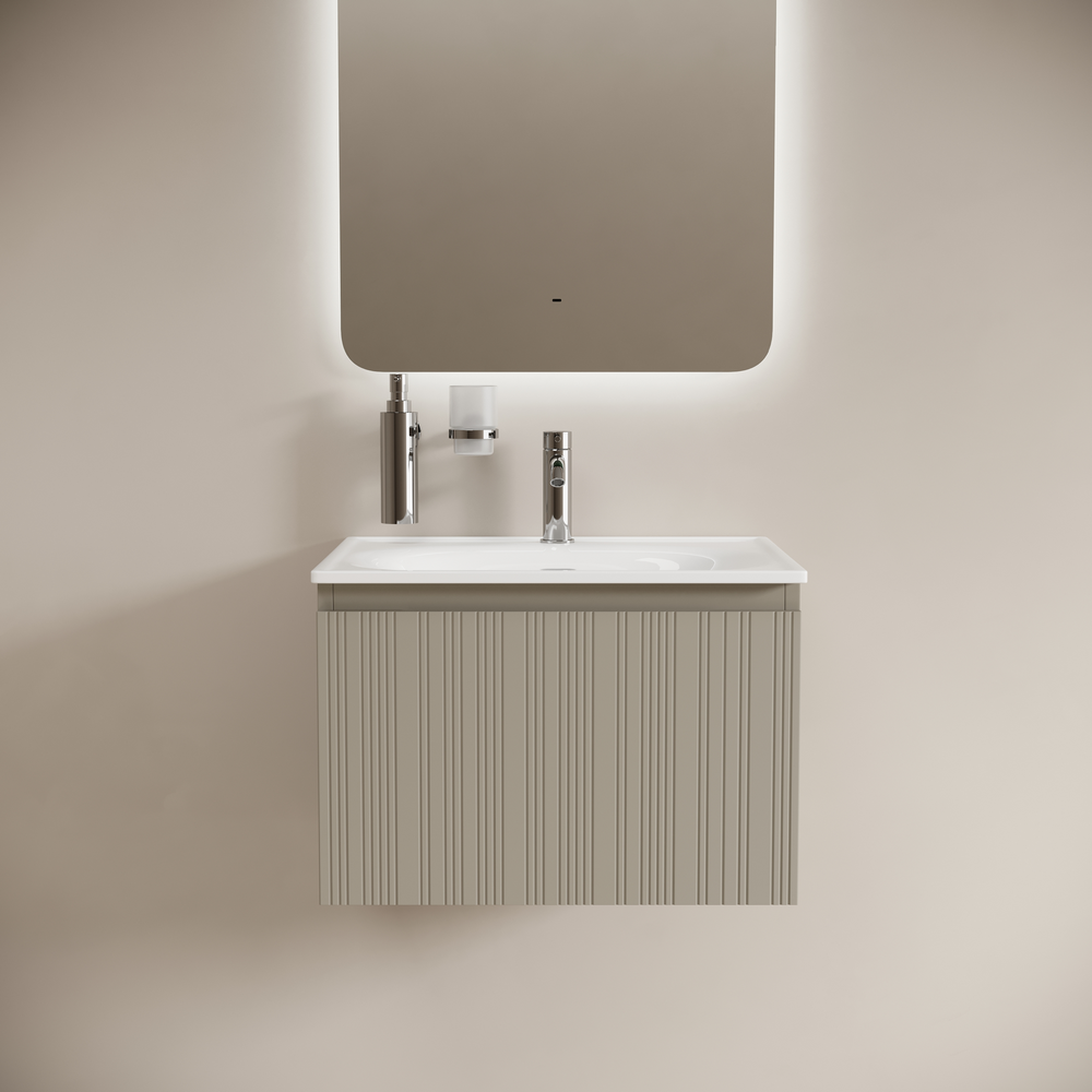 Тумба под раковину Sancos Код (Code) CD60GP 60x45x40 серая платина