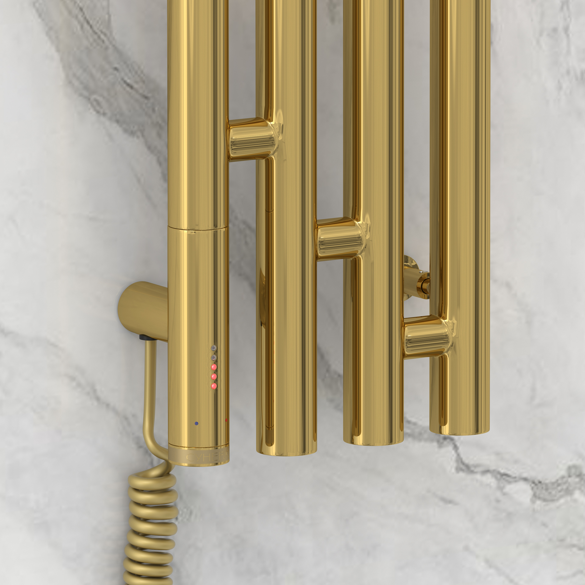 Электрические полотенцесушители Сунержа DESIGN РЭБ КАНТАТА 3.0 1500х159 левый (Золото)