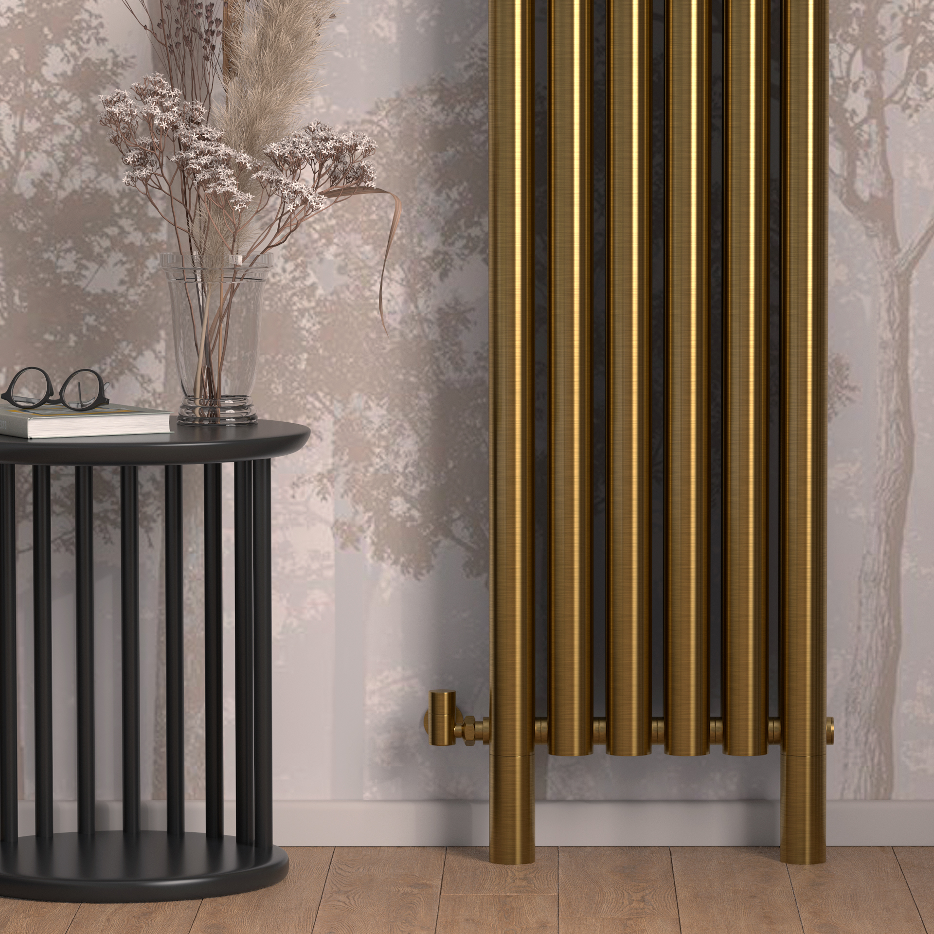 Радиаторы Сунержа DESIGN ДР ЭТАЛОН-00 н/ж 1800х320 / 5 сек (Состаренная латунь)