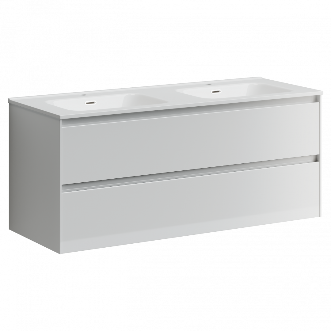 Тумба под раковину Sancos Сто (Cento) CN120-2W 120x45x50 белый глянцевый