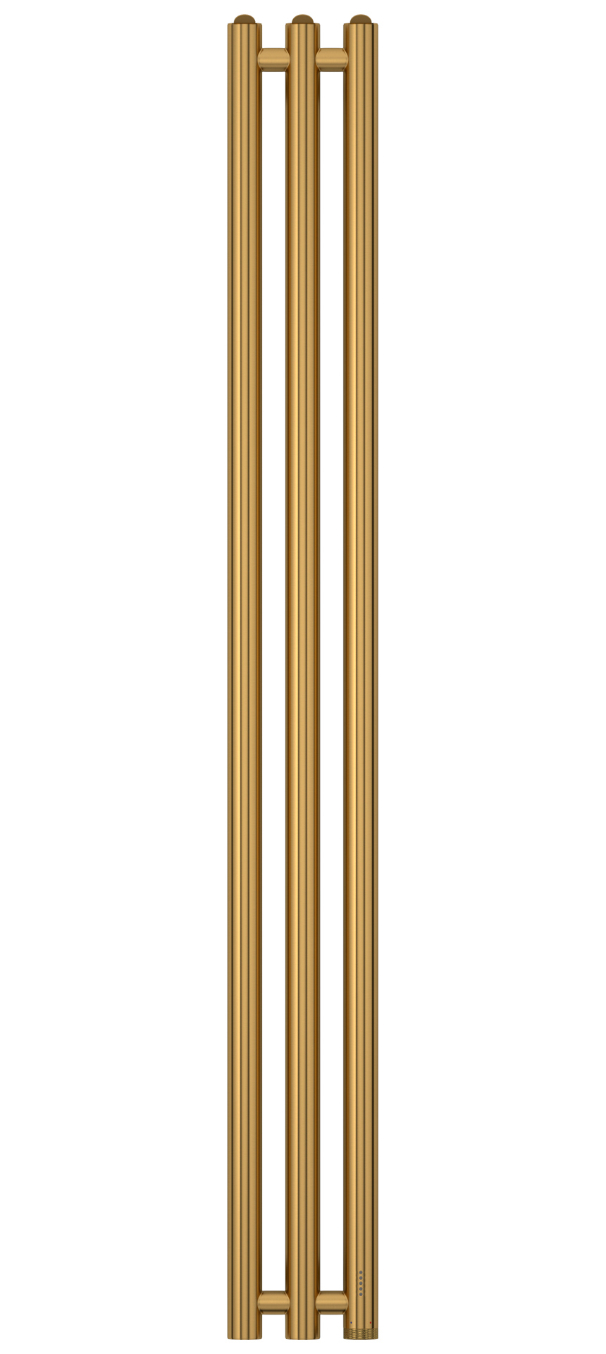 Электрические полотенцесушители Сунержа DESIGN ЭПС "ТЕРЦИЯ 4.0" 1200х106 правый (Брашированное золото)