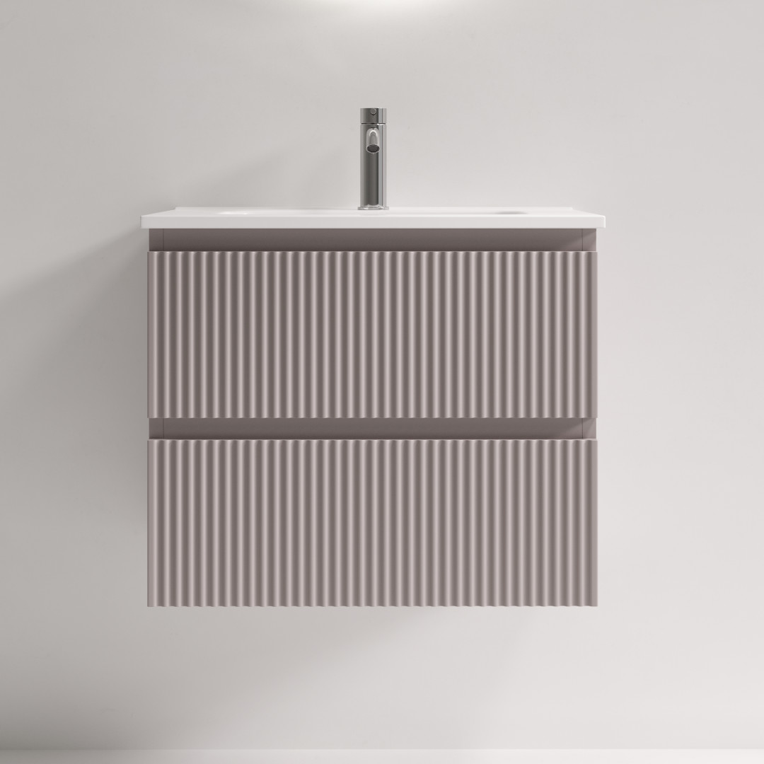 Тумба под раковину Sancos Сноб Р 390 (Snob R 390) SNR60/39SM 60x40x50 пыльная роза (doha soft) - фото 5