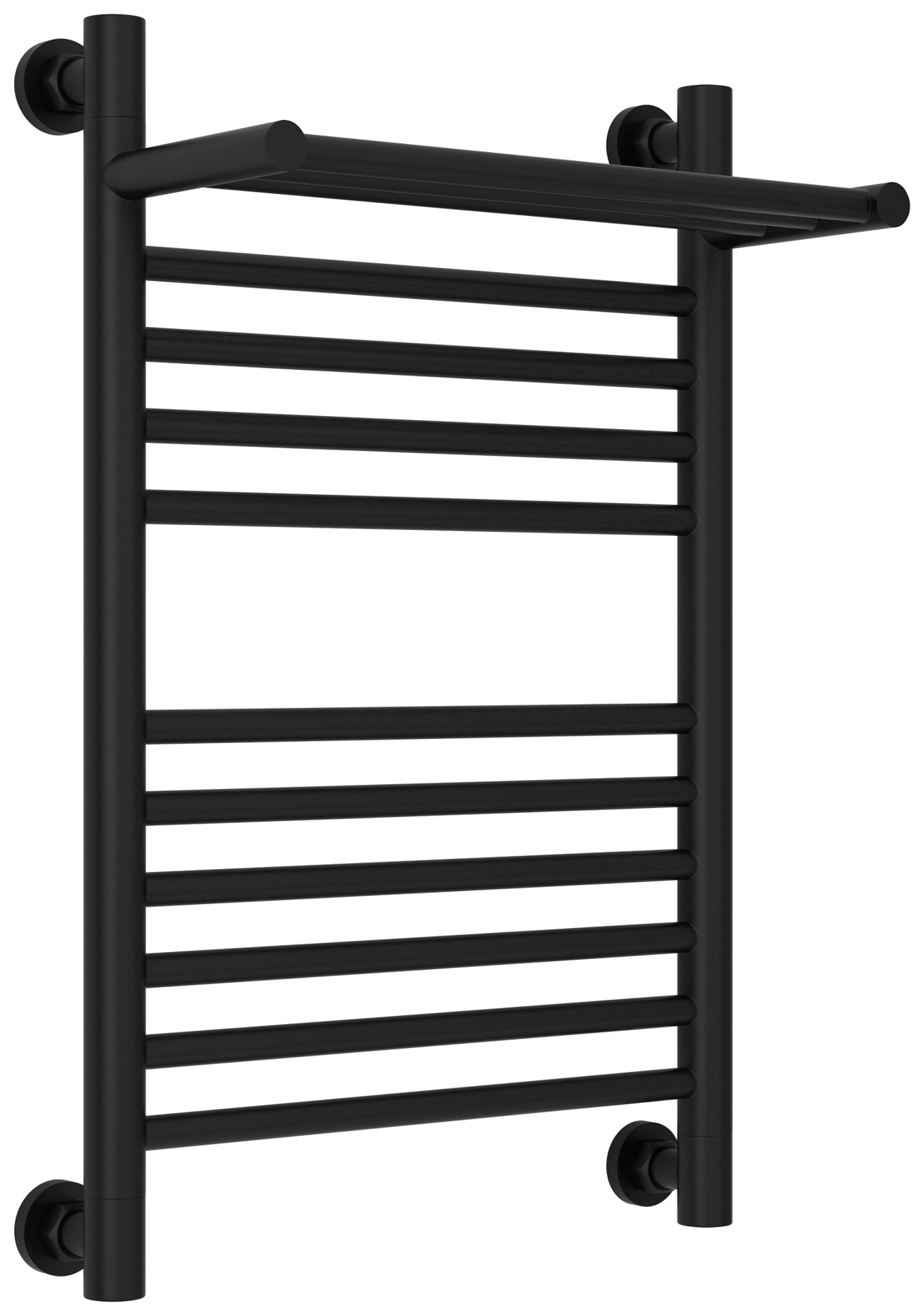 Водяные полотенцесушители Сунержа DESIGN ДР "БОГЕМА 1П +" 600х400 (Матовый чёрный)