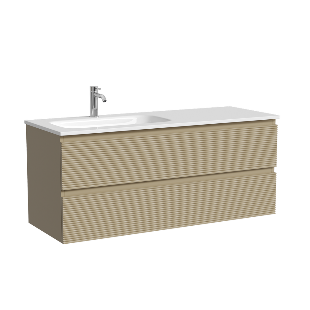 Тумба под раковину Sancos Фолк (Folk) FL120LCP 120x45x50 капучино матовый