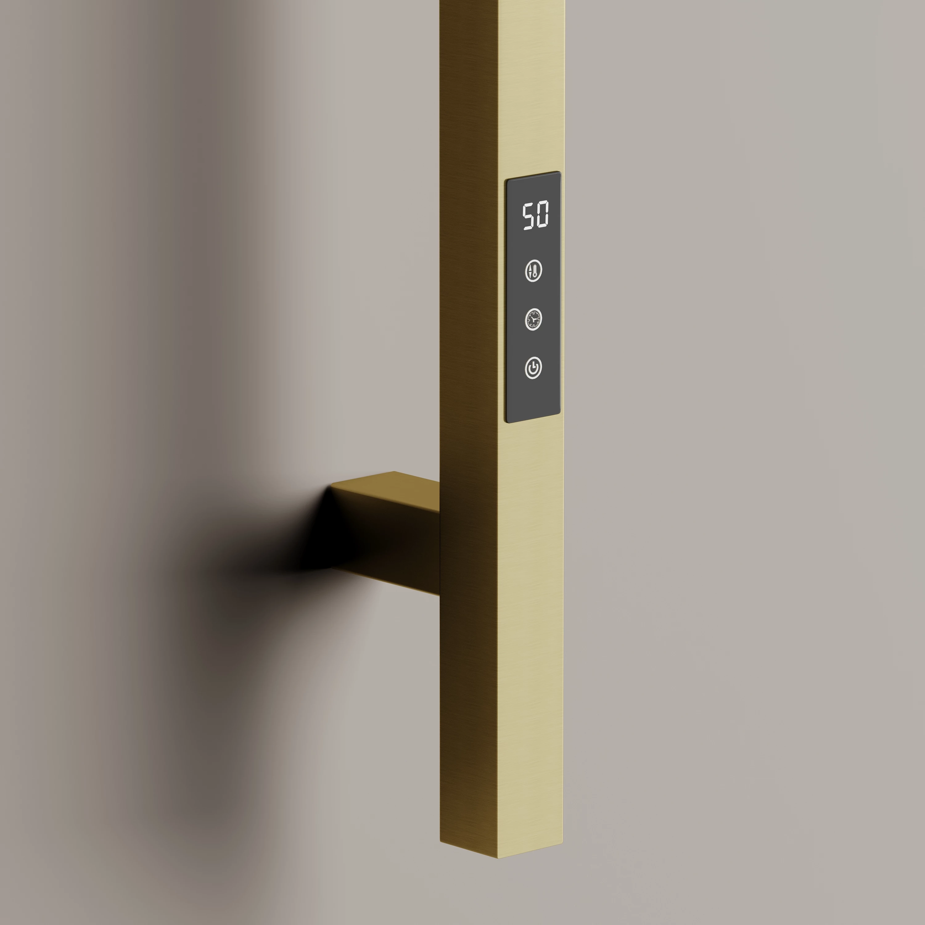 Полотенцесушитель электрический Sancos Линн (Linn) SC13002BG 150x3 I-образный, брашированное золото