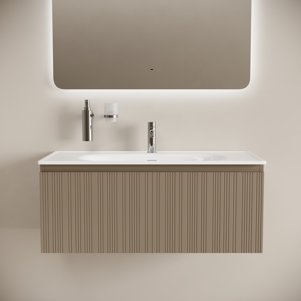 Тумба под раковину Sancos Код (Code) CD100GB 100x45x40 серо-бежевый