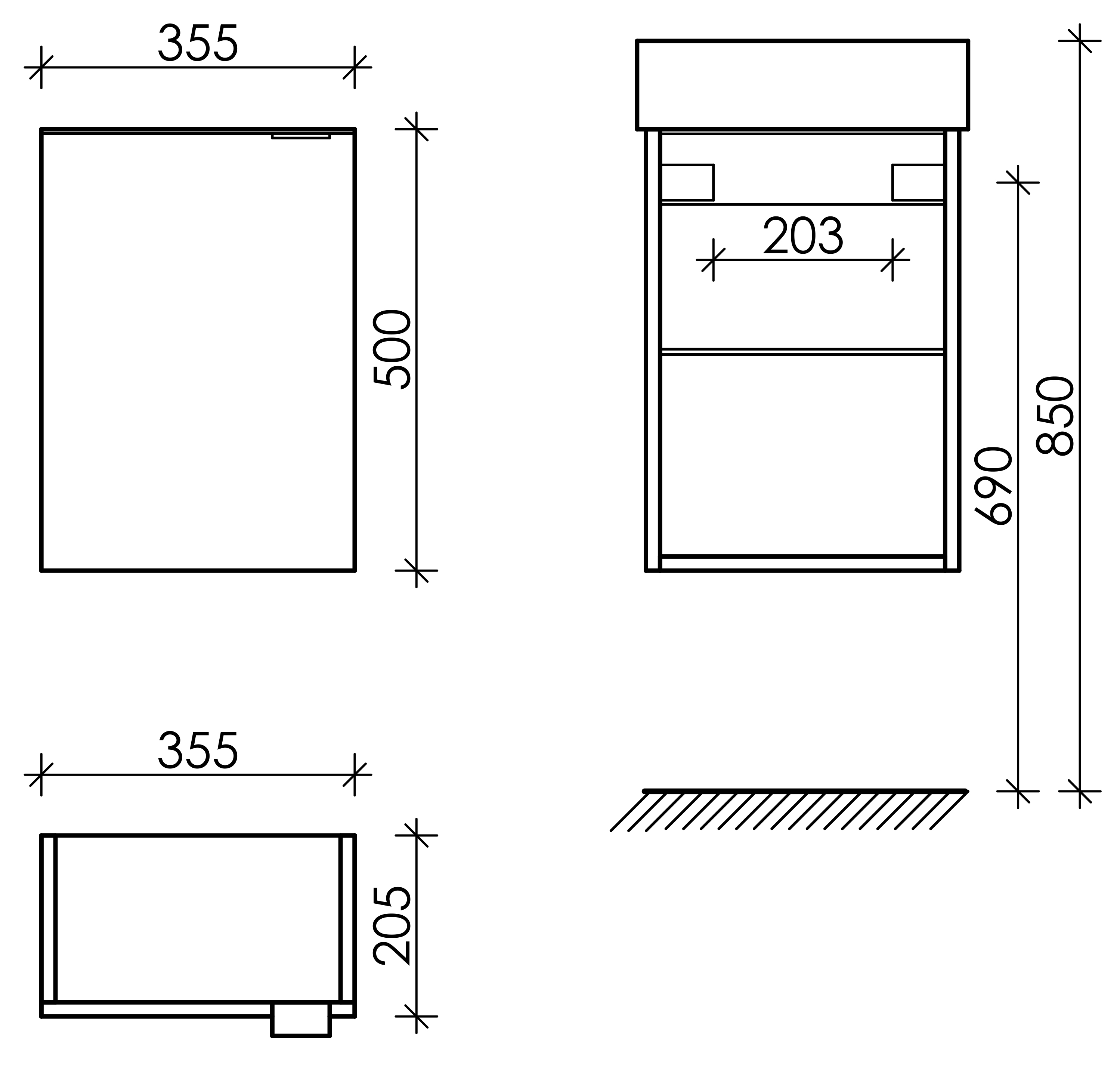 Тумба под раковину Sancos Мини (Mini) MN35WL 35x20x50 белый глянцевый - фото 7