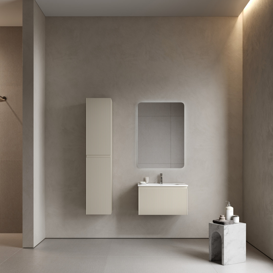 Тумба под раковину Sancos Сноб Р 1.0 (Snob R 1.0) SNR1.070CE 70x45x40 бежевый матовый (beige soft)