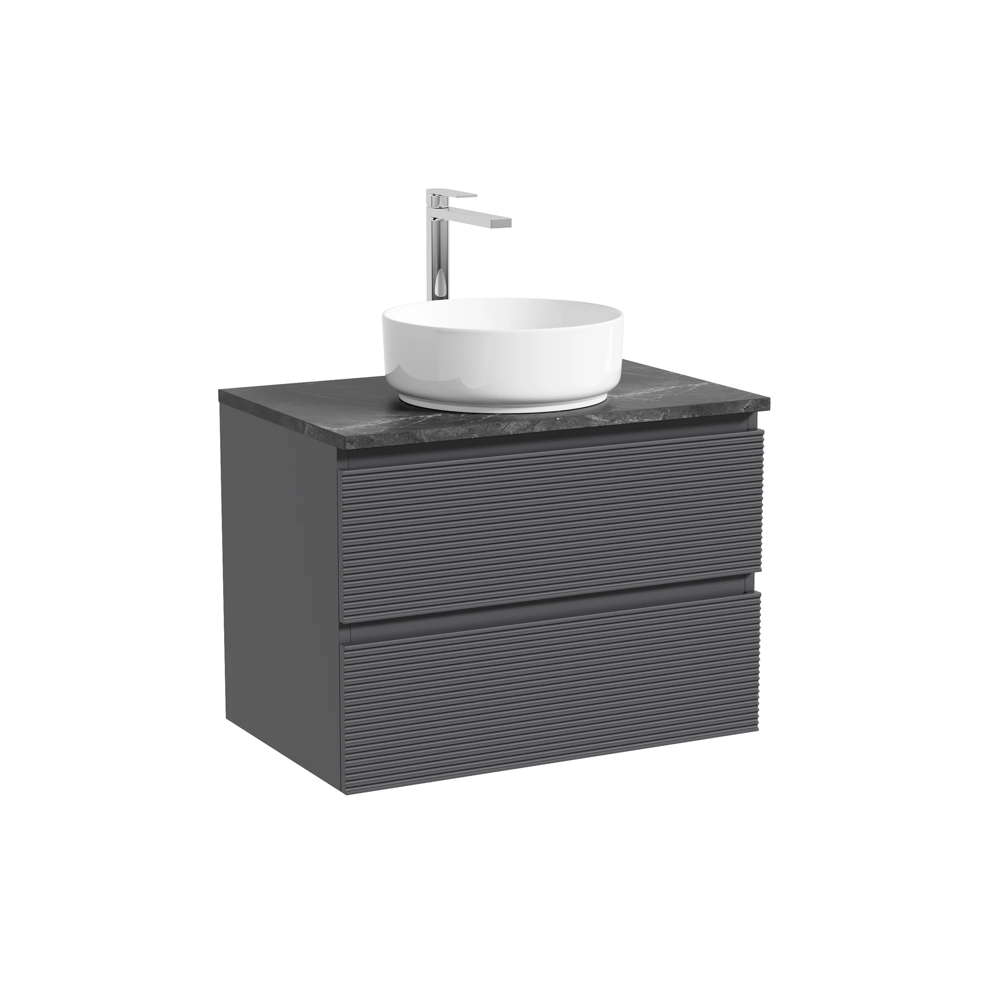 Тумба под столешницу Sancos Фолк (Folk) FL70GS 70x45x50 темный серый (grey soft)
