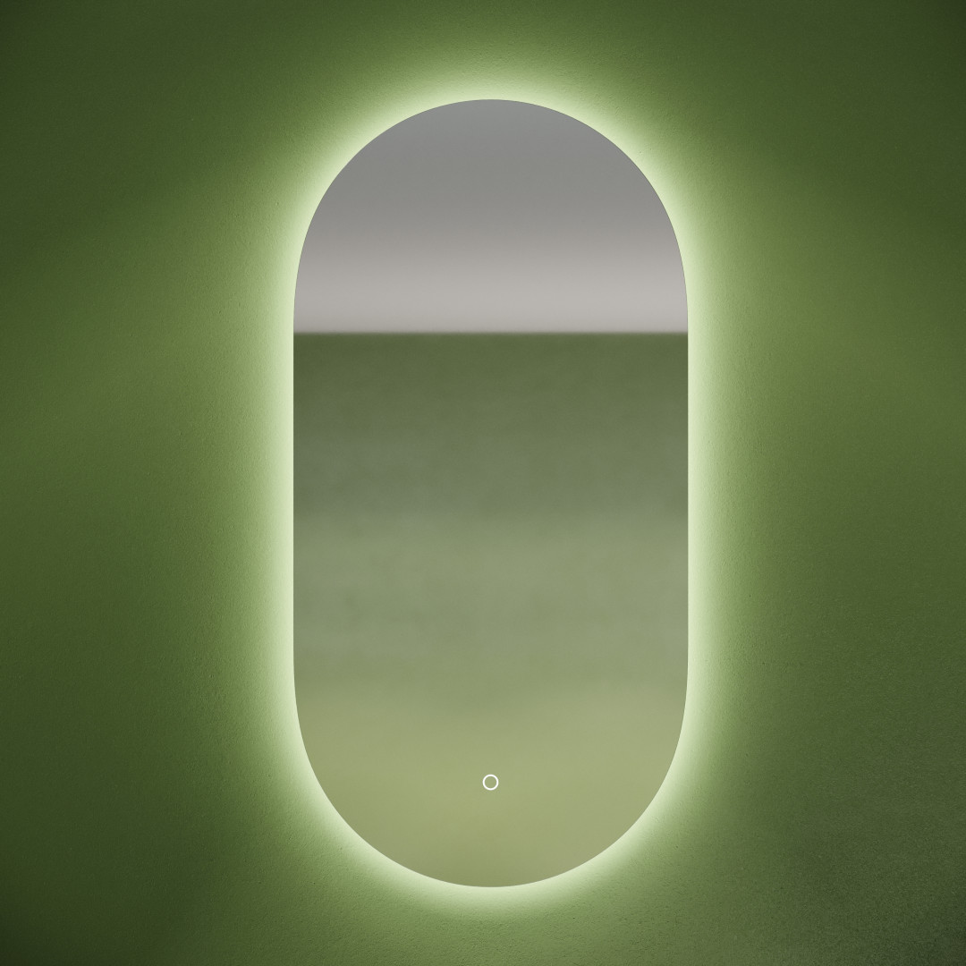 Зеркало Sancos Овал (Oval) OV45C 45x90 с подсветкой