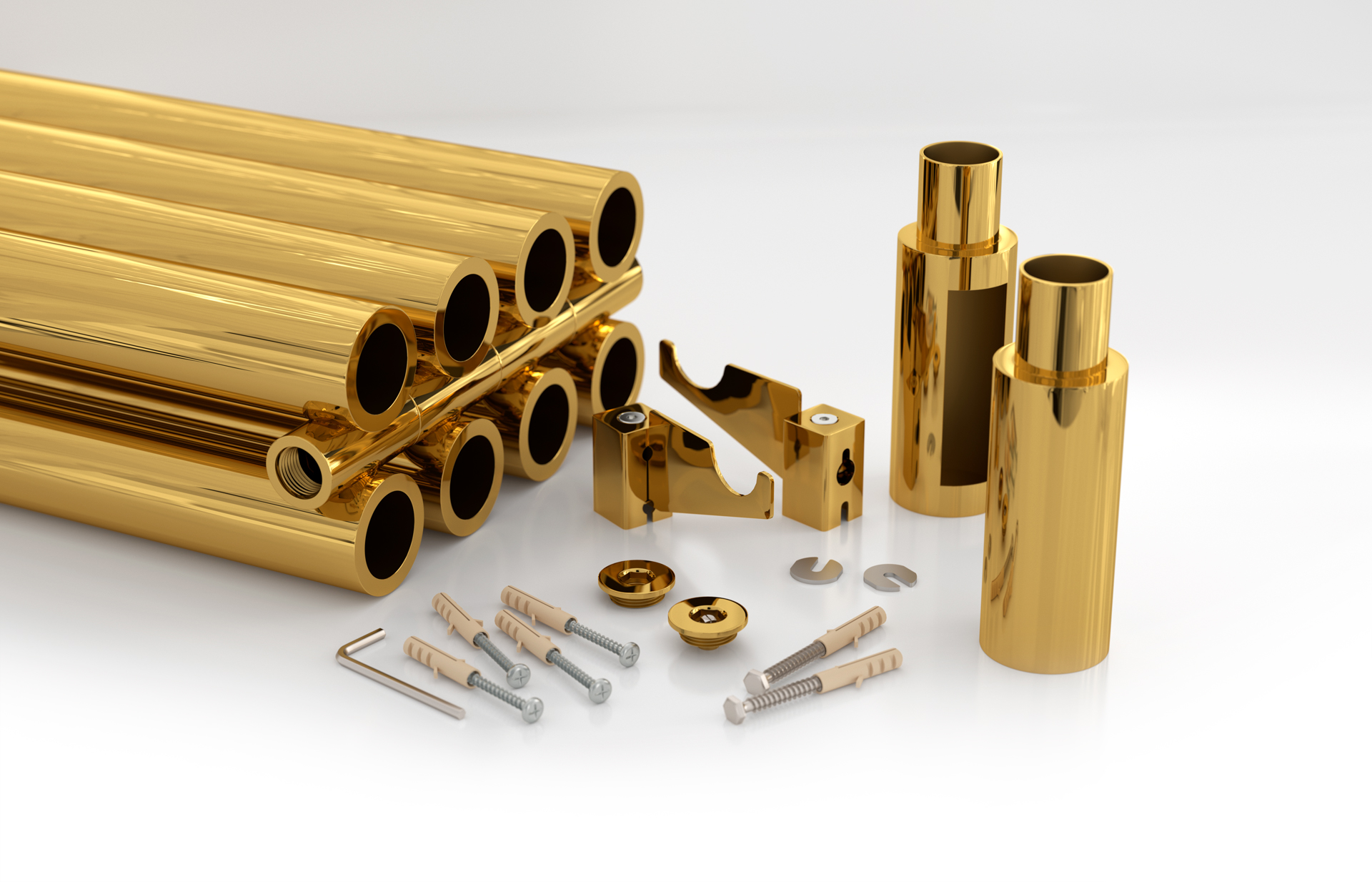 Радиаторы Сунержа DESIGN ДР ЭТАЛОН-00 н/ж 1800х320 / 5 сек (Золото)