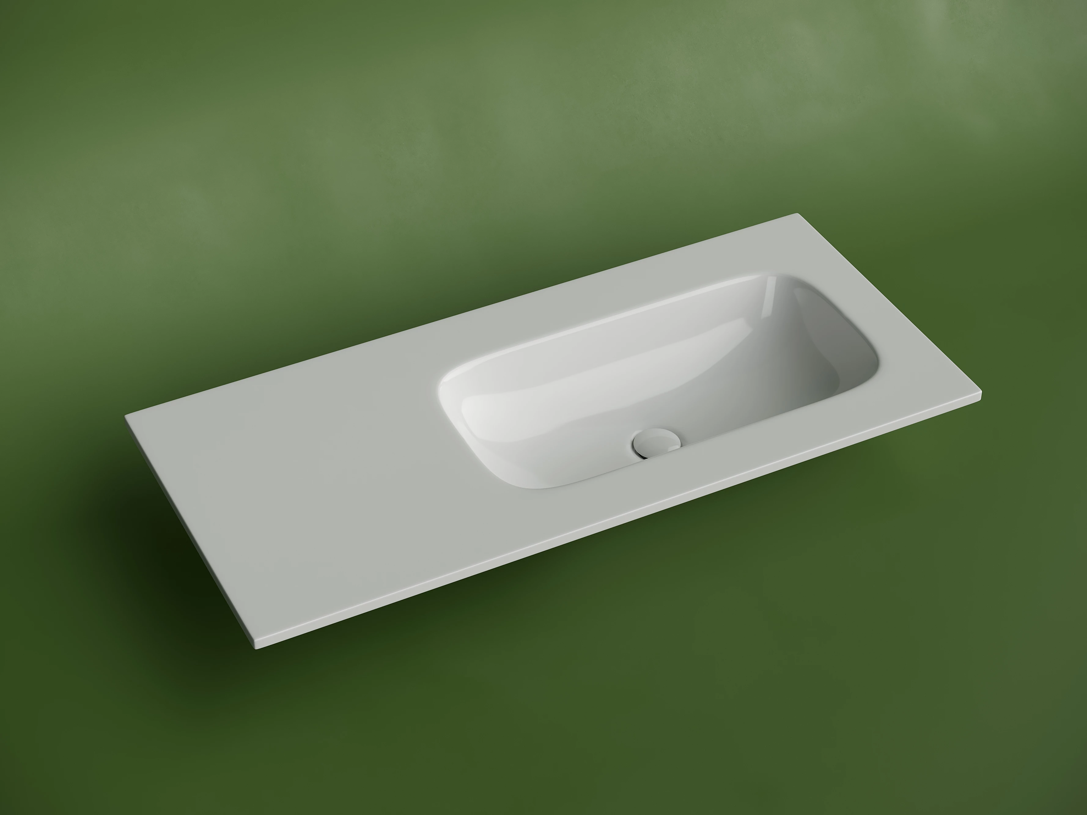 Раковина-столешница Ceramicanova Грация (Grace) CN7015wx 100x14x46 белый глянцевый