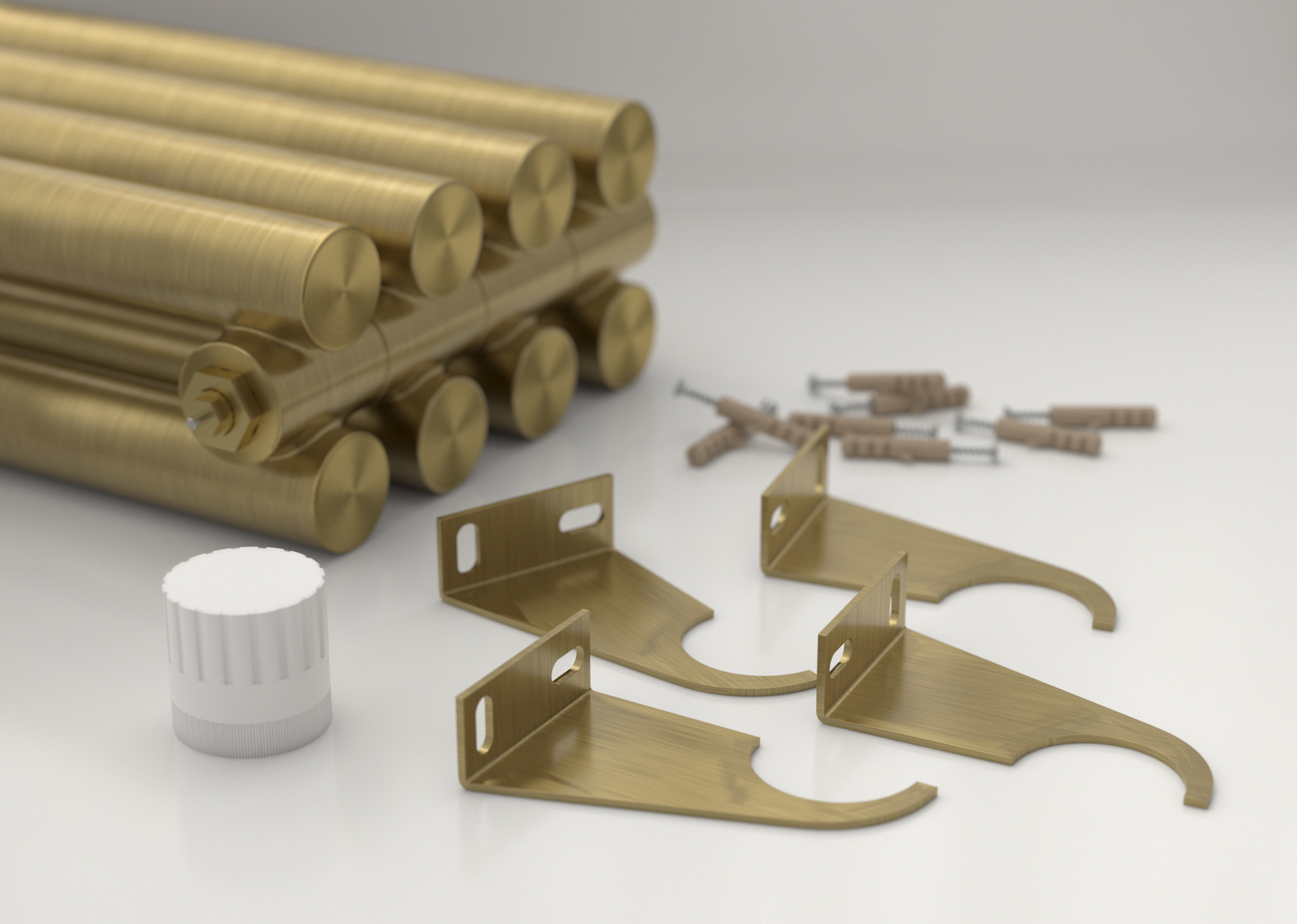 Радиаторы Сунержа DESIGN ДР ЭСТЕТ-11 н/ж EU50 500х720 / 16 сек (Состаренная латунь)