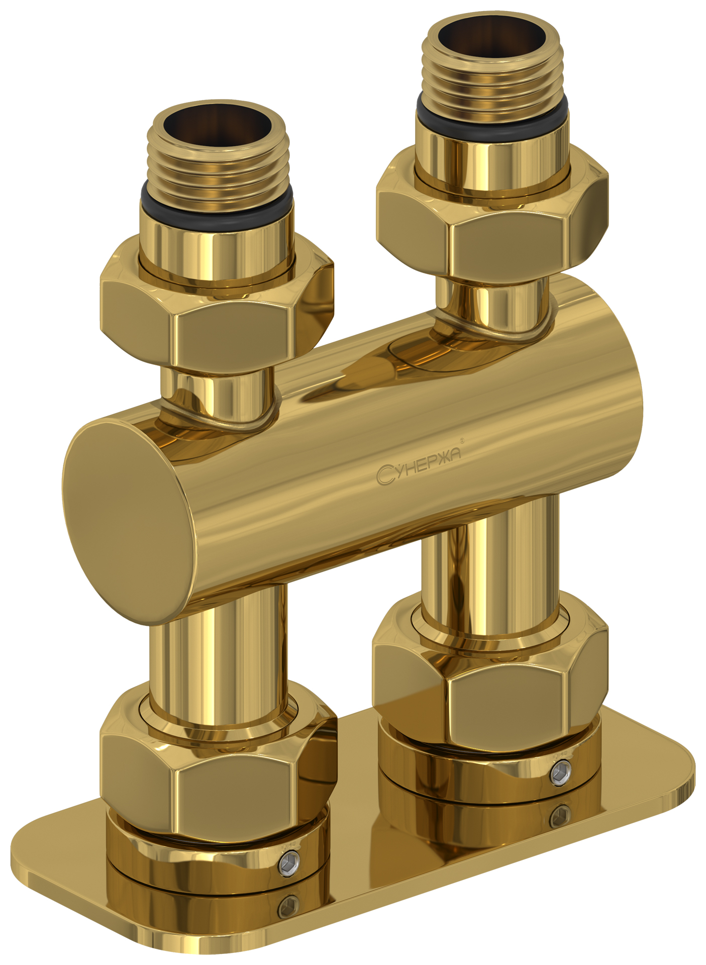 Комплектующие Сунержа DESIGN Модуль 2х1/2" прямой EU50 (Золото)