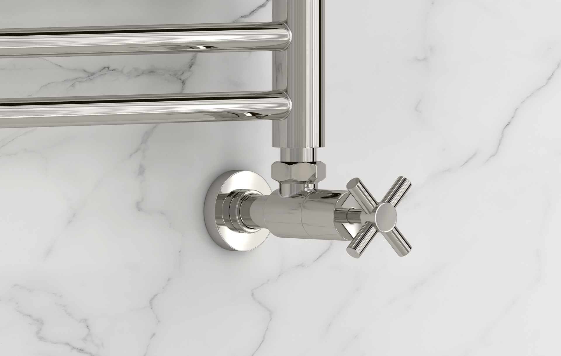 Комплектующие Сунержа DESIGN Вентиль угловой (крест) G 1/2" НР х G 1/2" НР (Без покрытия)