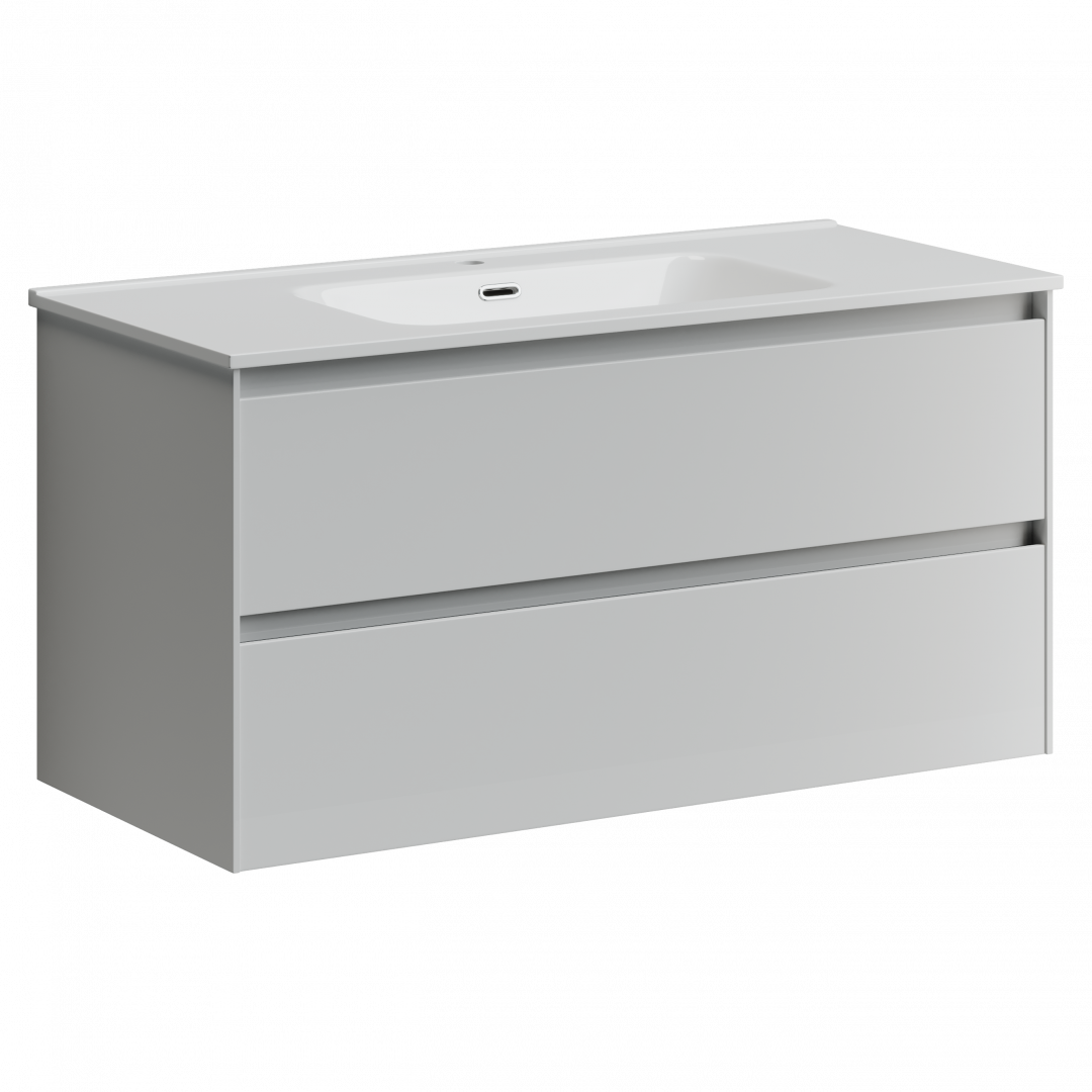 Тумба под раковину Sancos Сто (Cento) CN100W 100x45x50 белый глянцевый