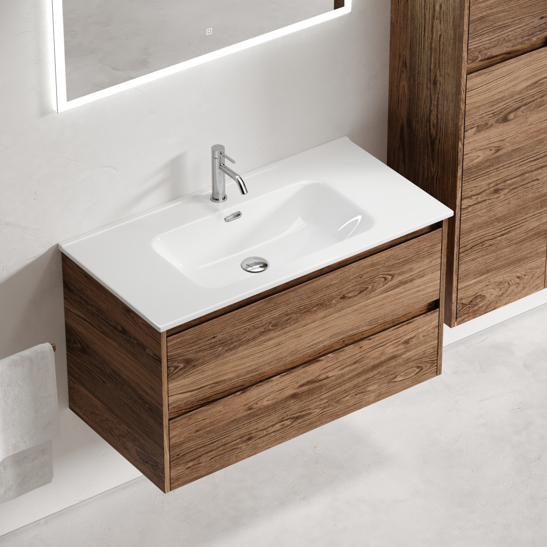 Тумба под раковину Sancos Либра (Libra) LB90ECH 90x45x50 дуб чарльстон - фото 5
