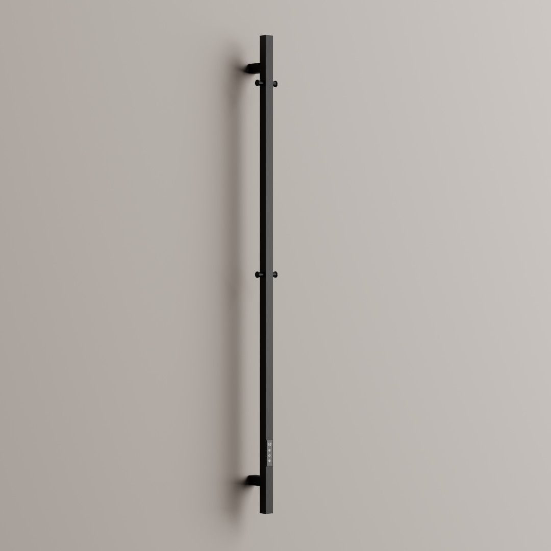 Полотенцесушитель электрический Sancos Линн (Linn) SC13002MB 150x3 I-образный, черный матовый