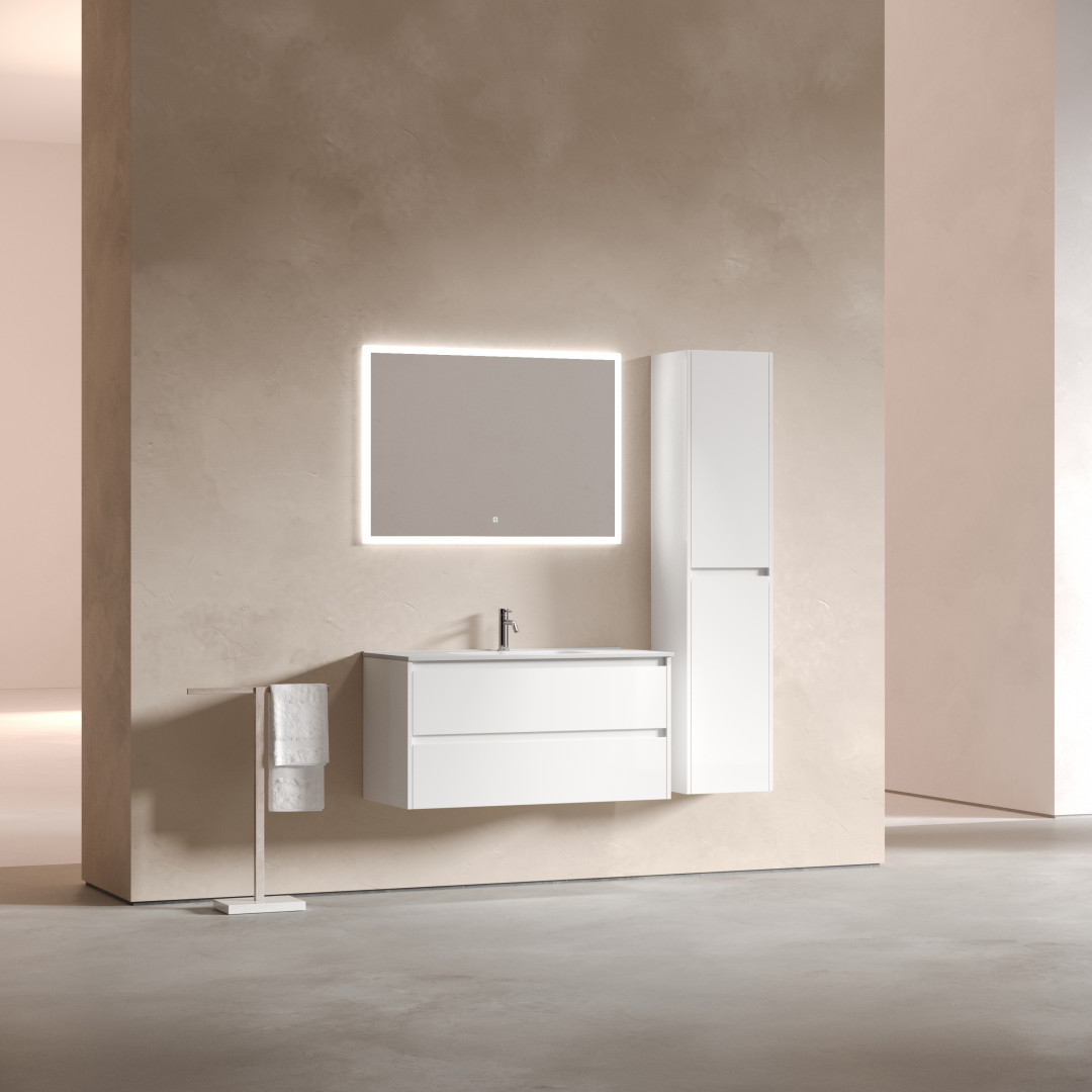 Тумба под раковину Sancos Либра (Libra) LB100W 100x45x50 белый глянцевый