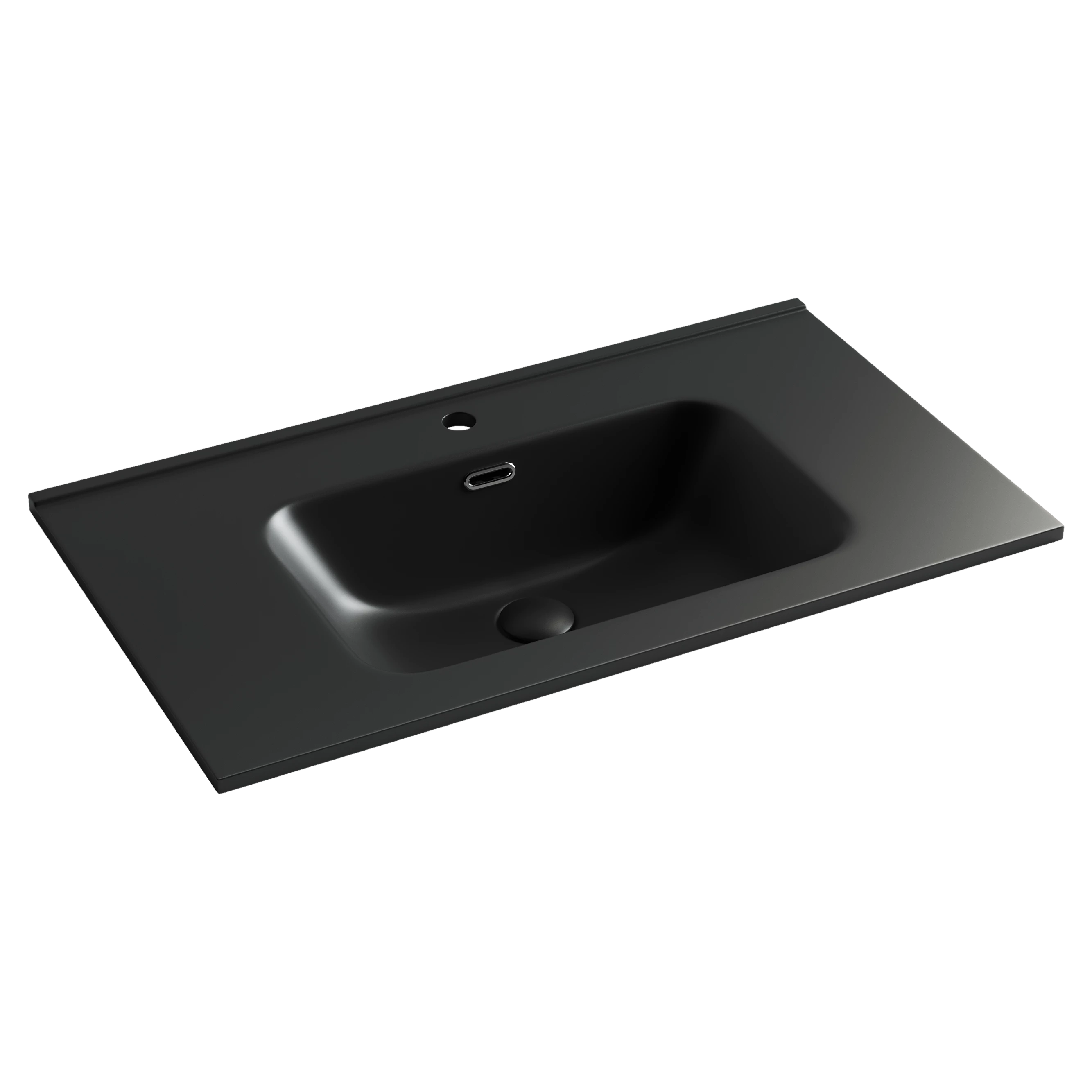 Раковина-столешница Ceramicanova Элемент (Element) CN7005MB 80x47x18 черный матовый