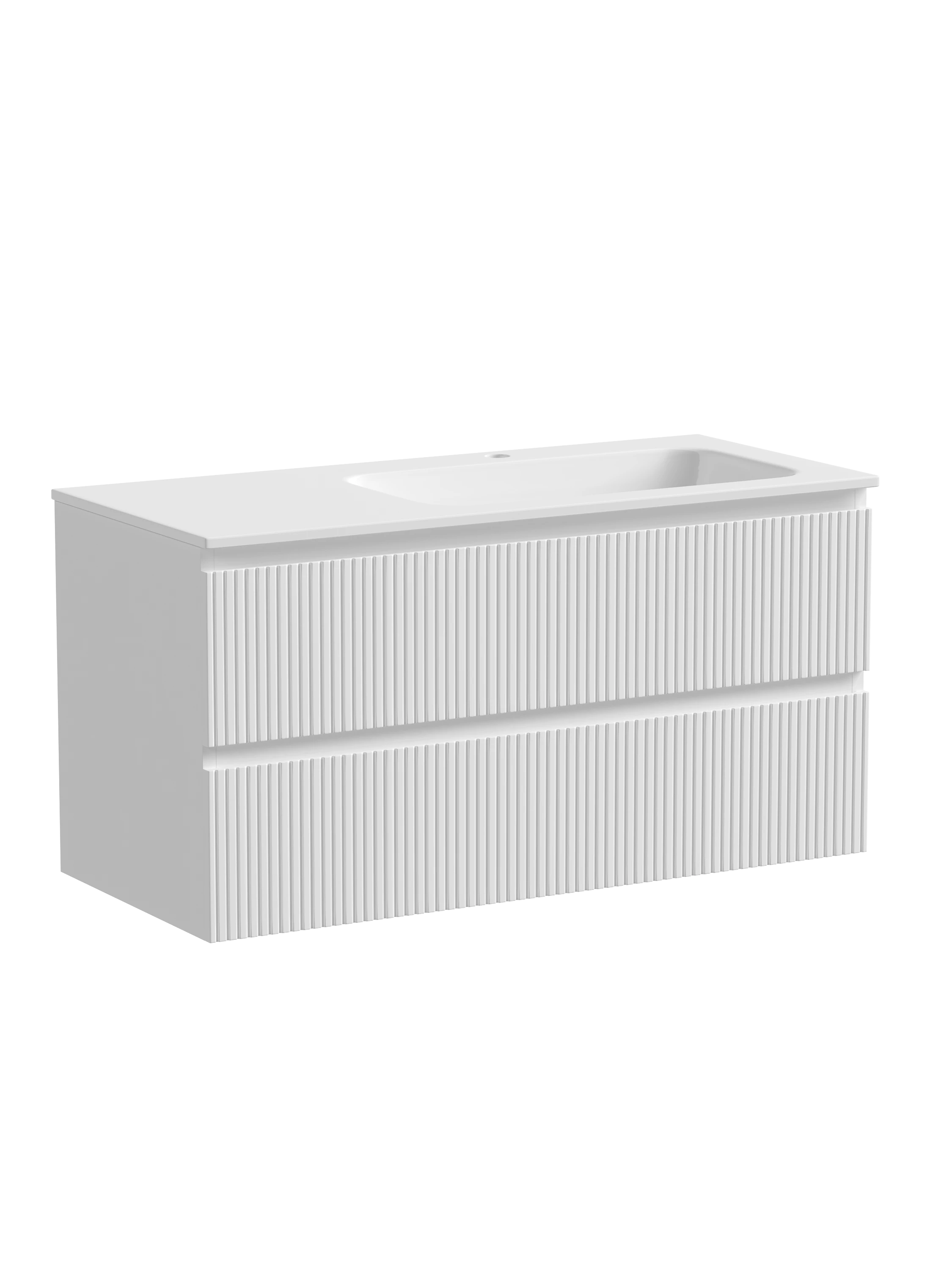 Тумба под раковину Sancos Сноб T (Snob T) SNT100RW 100x45x50 белый матовый (bianco)