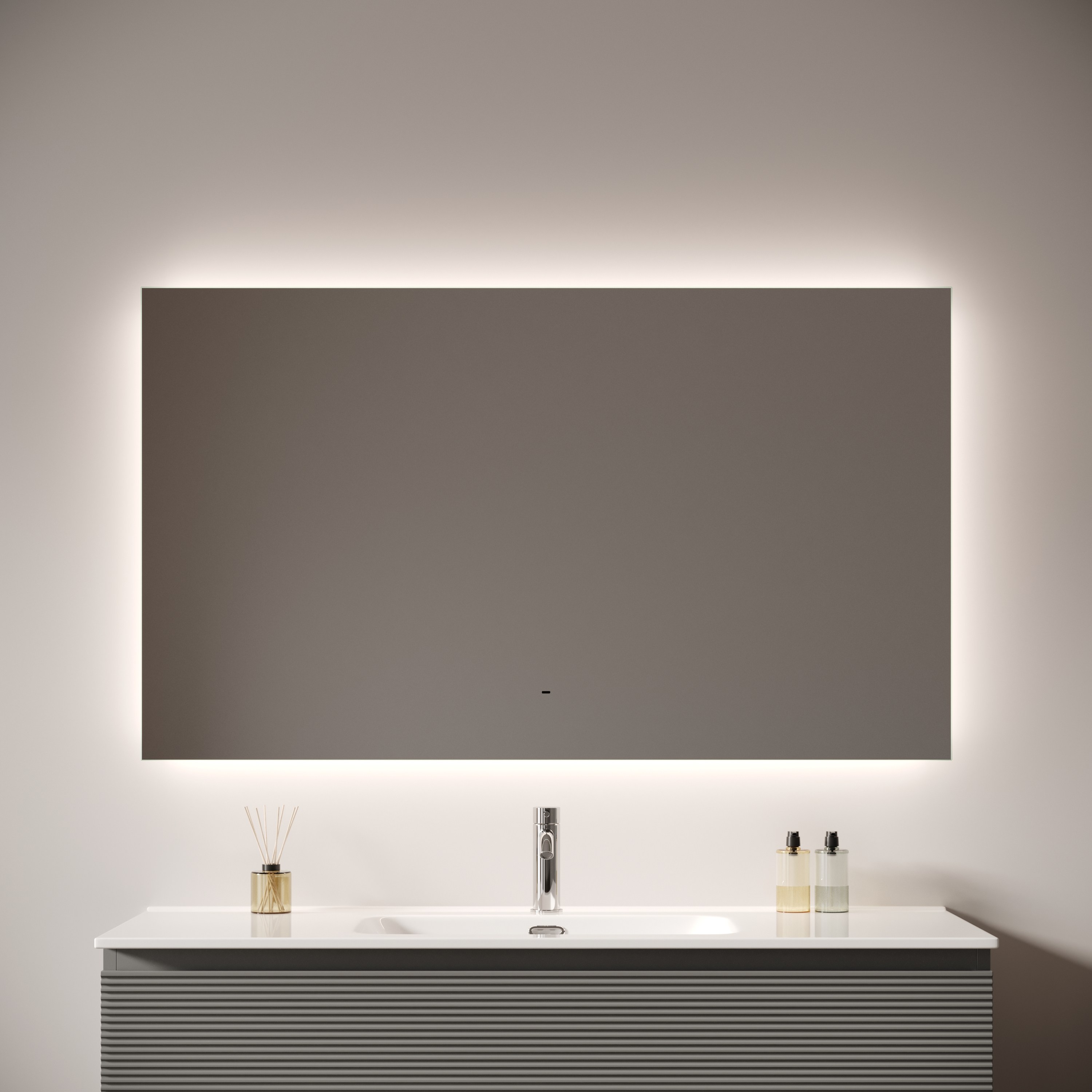 Зеркало Sancos Поле 2.0 (Square 2.0) SQ2.1200 120x70 с подсветкой