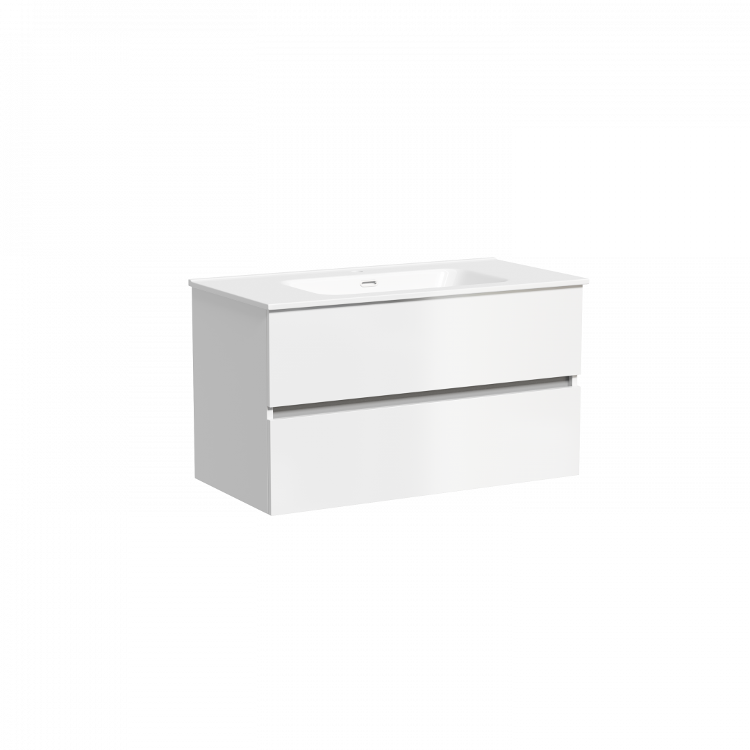 Тумба под раковину Sancos Урбан (Urban) UR90W 90x45x55 белый глянцевый