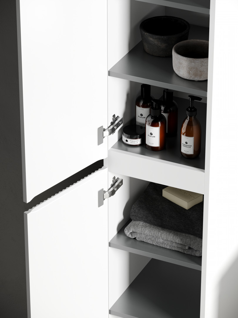 Шкаф-пенал Sancos Сноб Р (Snob R) PSNR35W 35x35x165 белый матовый (bianco)